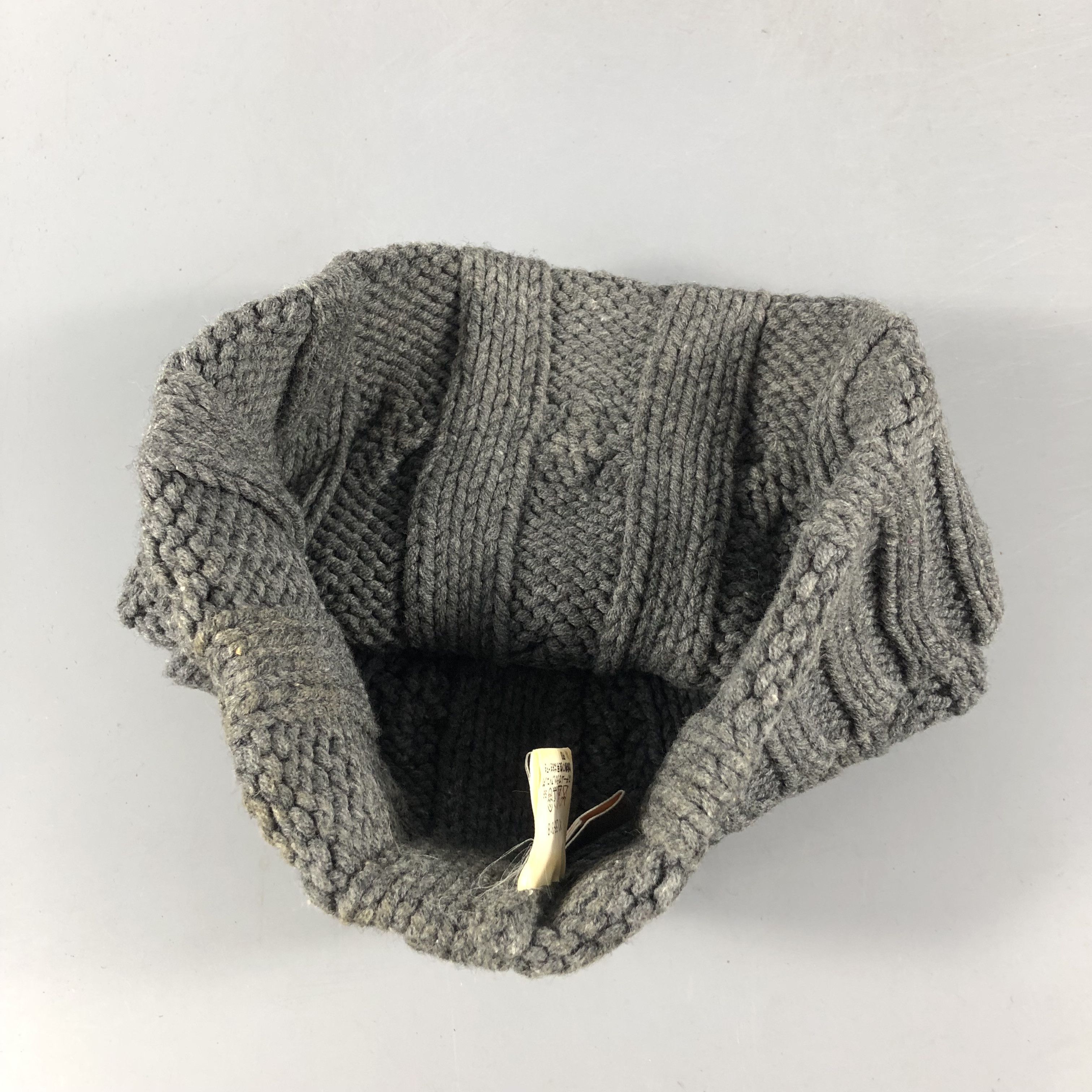 Ermenegildo Zegna Z Zegna Cable Knit Cotton/Wool Beanie Snowcap Snow Hat B1036 Size ONE SIZE - 6 Thumbnail