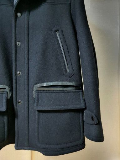 Tom Ford o1sm1stk0824 Sharing Collar Melton Wool Driving Coat Size US M / EU 48-50 / 2 - 4 Thumbnail