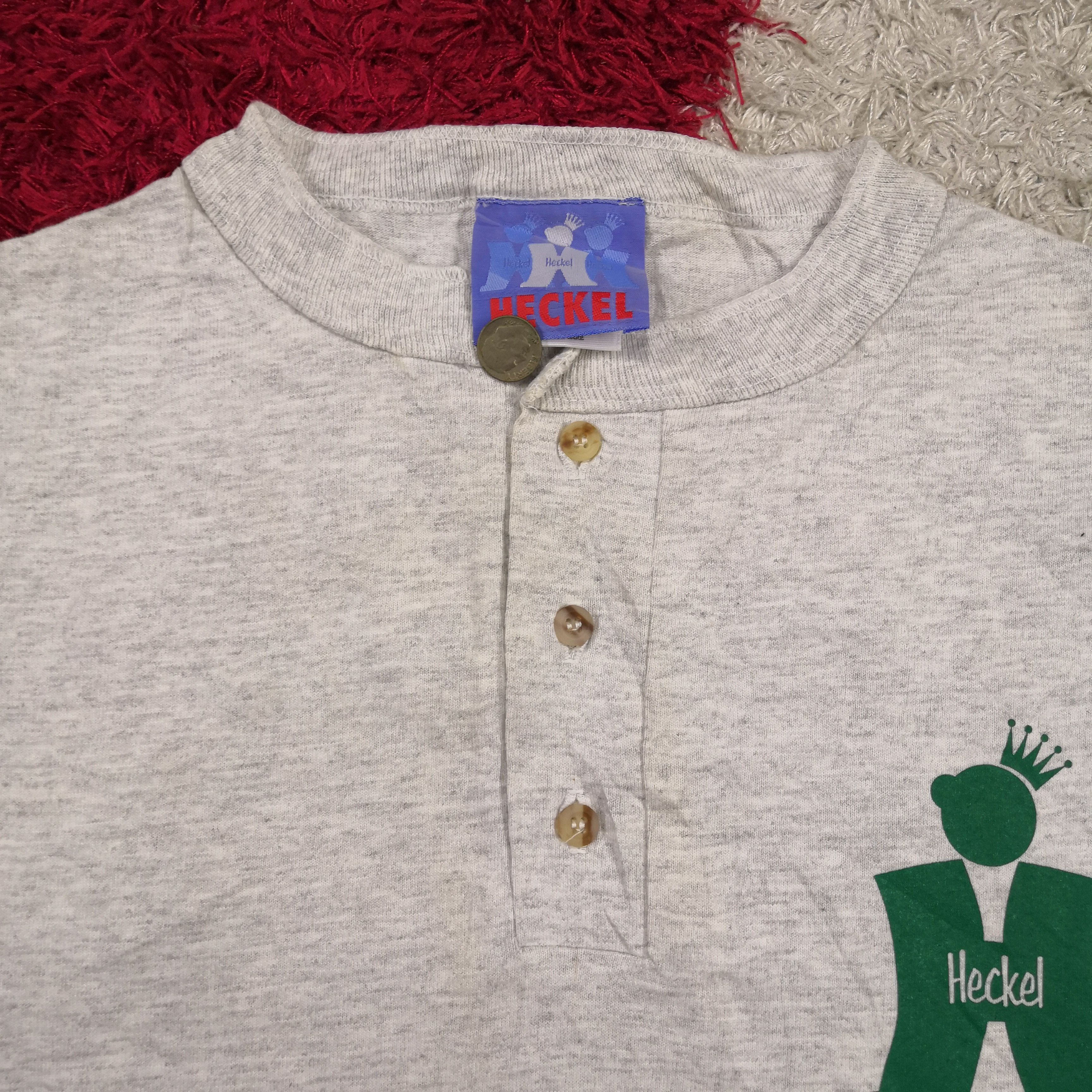 Vintage Vintage 90's Heckel T-shirt Baseball Heckel 37 Baseball Tee Size US L / EU 52-54 / 3 - 5 Thumbnail