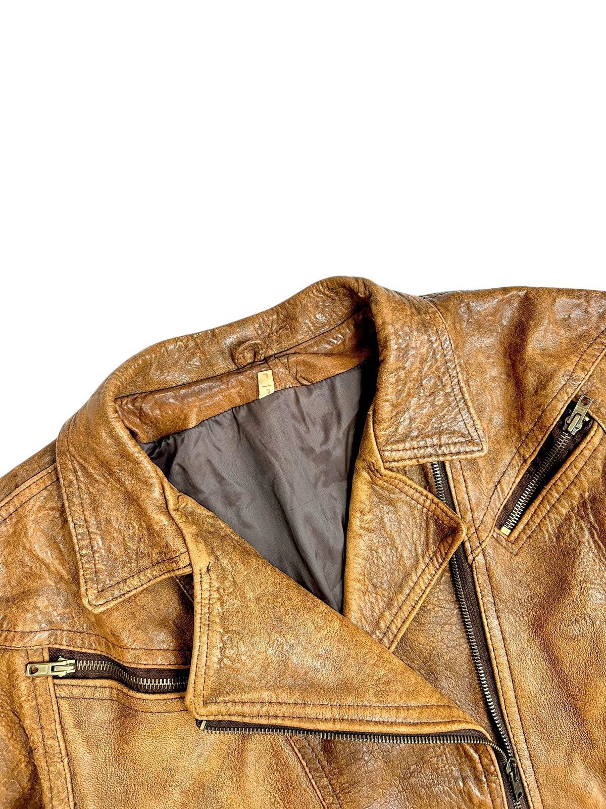 Vintage Vintage Avantgarde Leather Biker jacket Size L / US 10 / IT 46 - 4 Thumbnail