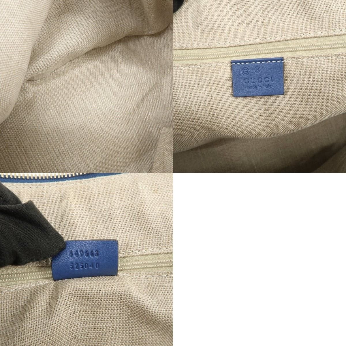 Gucci Gucci Microguccissima Dome Calfskin Shoulder Bag Blue Size ONE SIZE - 7 Thumbnail