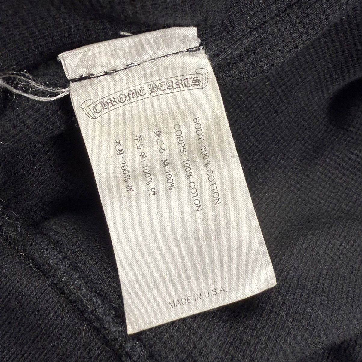 Chrome Hearts Chrome Hearts Los Angeles Thermal Horseshoe Black Zip Hoodie Size US XL / EU 56 / 4 - 10 Thumbnail