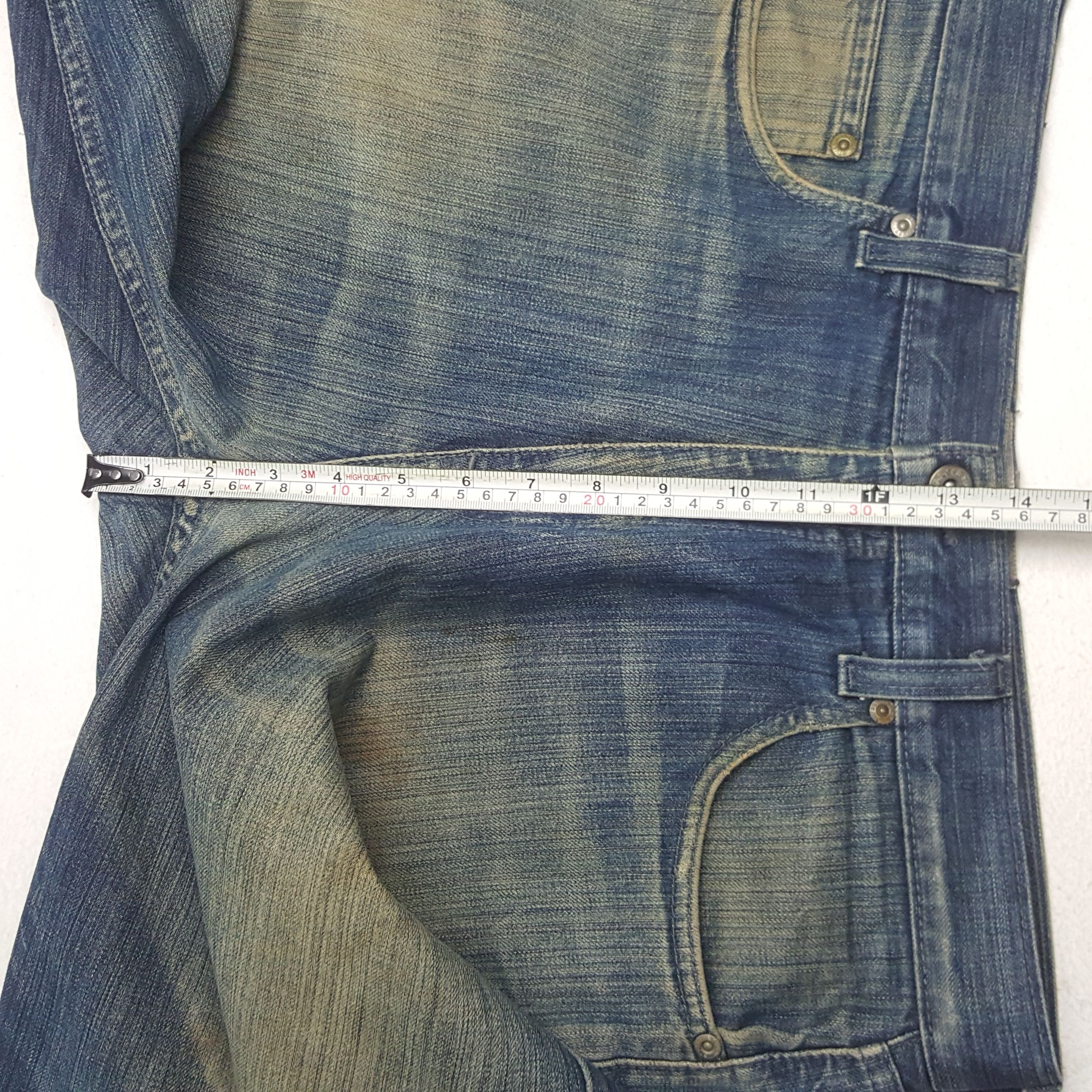 Stussy × Vintage Vintage Stussy Workgear Custom Big Logo Denim Jeans Size US 33 - 8 Thumbnail