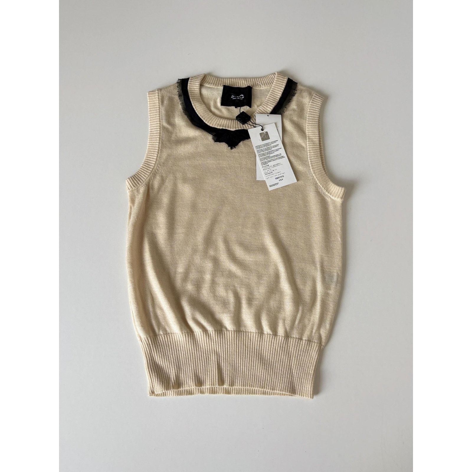 Dolce & Gabbana Vintage D&G Cashmere Silk Knit Vest Y2K Dolce Gabbana Size S / US 4 / IT 40 - 1 Thumbnail