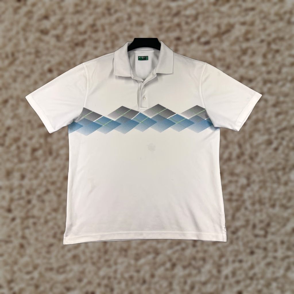 Hogan Ben Hogan Polo Shirt Mens XL White Diamond Golf Polo Shirts Mens XL White Diamond Golf Size US XL / EU 56 / 4 - 1 Thumbnail