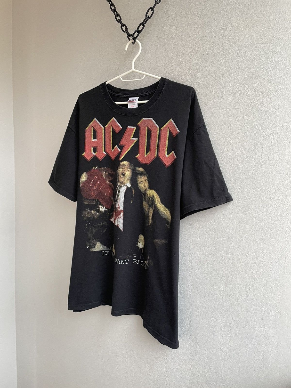 Vintage ACDC AC/DC 2000s 90s 00s HIGHWAY TO HELL T shirt merch Tee Size US XL / EU 56 / 4 - 2 Thumbnail