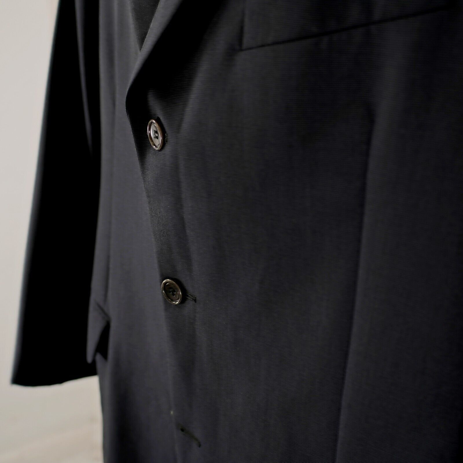 Calvin Klein Calvin Klein Wool Blue Birdseye 3 Button Sport Coat 42R Size 42R - 4 Thumbnail
