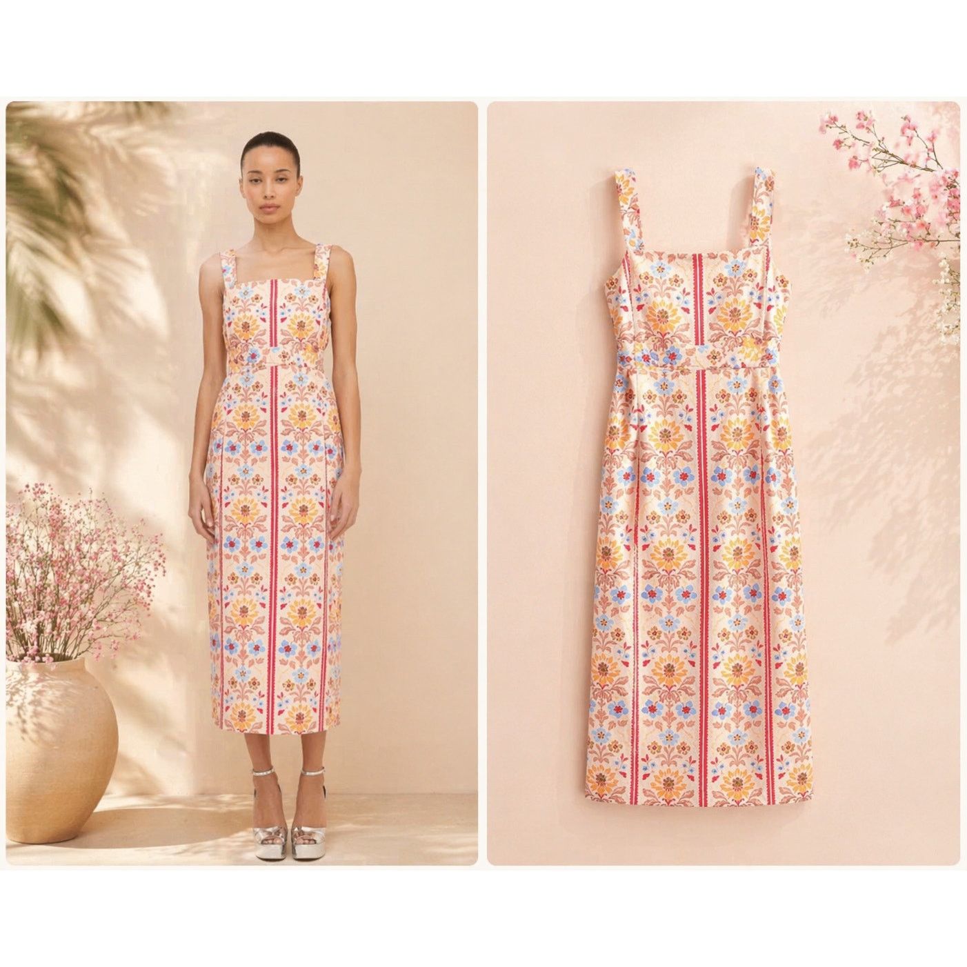 Hill House Hill House Home The Iris Midi Dress Size L Size L / US 10 / IT 46 - 1 Thumbnail