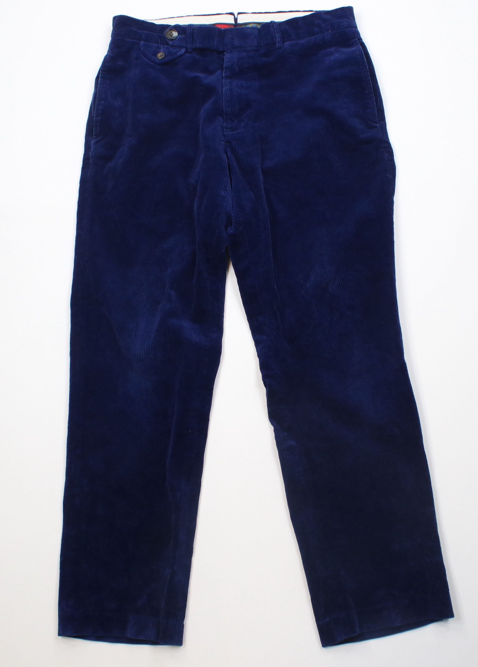 Polo Ralph Lauren Vintage 90s Ralph Lauren Thick Wide Leg Corduroy Pants Blue Size US 34 / EU 50 - 1 Thumbnail