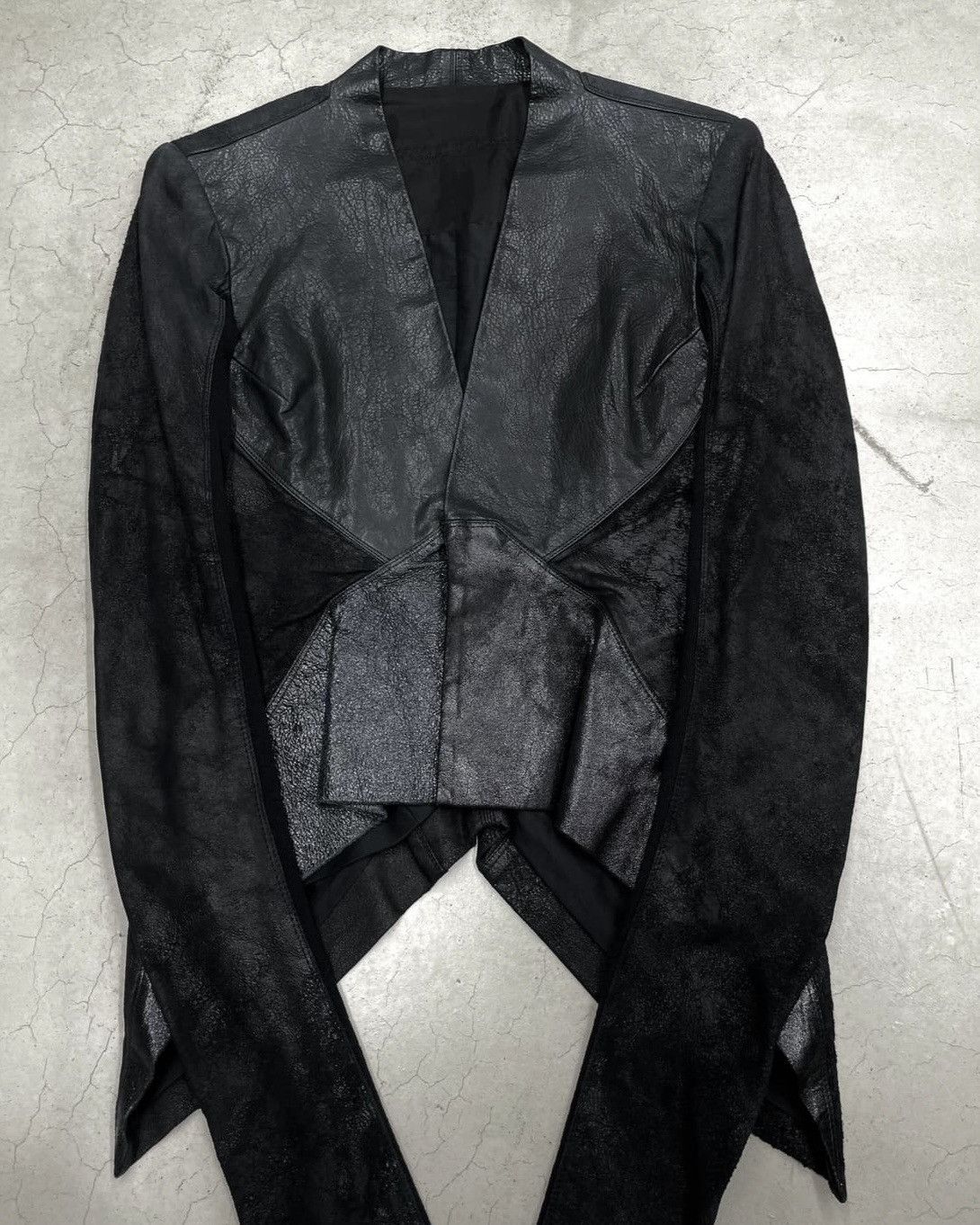 Rick Owens Rick Owens Mix Leather Jacket Size S / US 4 / IT 40 - 3 Thumbnail