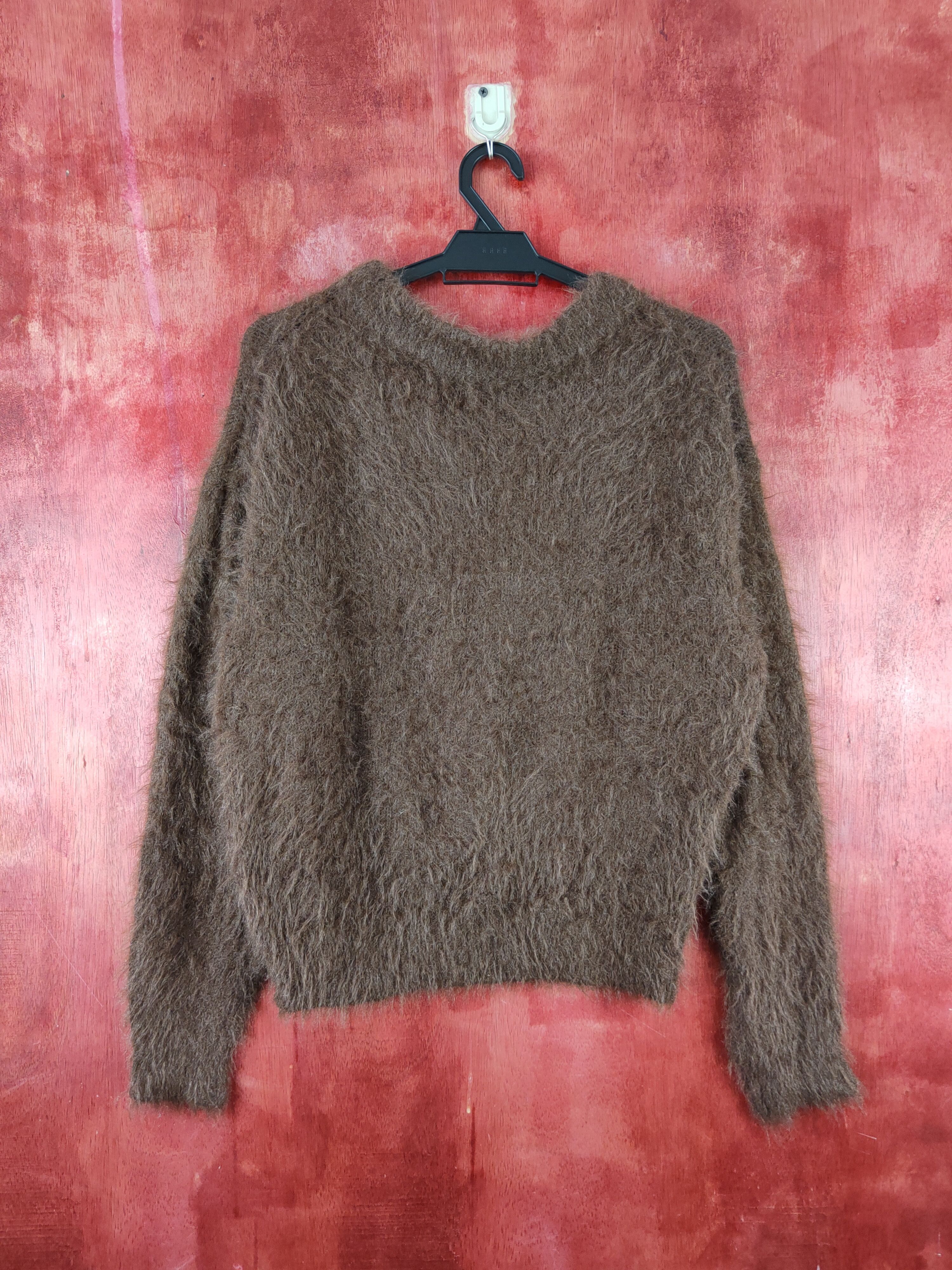 LOWRYS FARM × Vintage Vintagw Lowrys Farm Dark Brown Fur Mohair Knitwear Size L / US 10 / IT 46 - 7 Thumbnail
