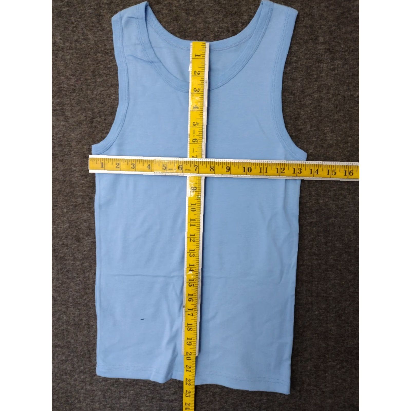 Superga Super Tank Top Women’s Blue 100% Cotton Sleeveless 3-Pack Size 16 Shirt Adult Regular Blue Solid 100% Cotton Tank 90s Classic Mens*/Womens Size XXL / US 16-18 / IT 52-54 - 4 Thumbnail