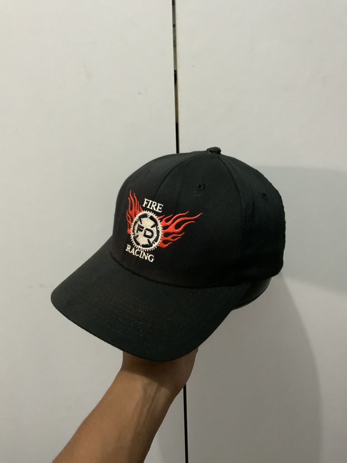 Japanese Brand Fire Racing Embroidered Fitted Hat Size ONE SIZE - 2 Thumbnail