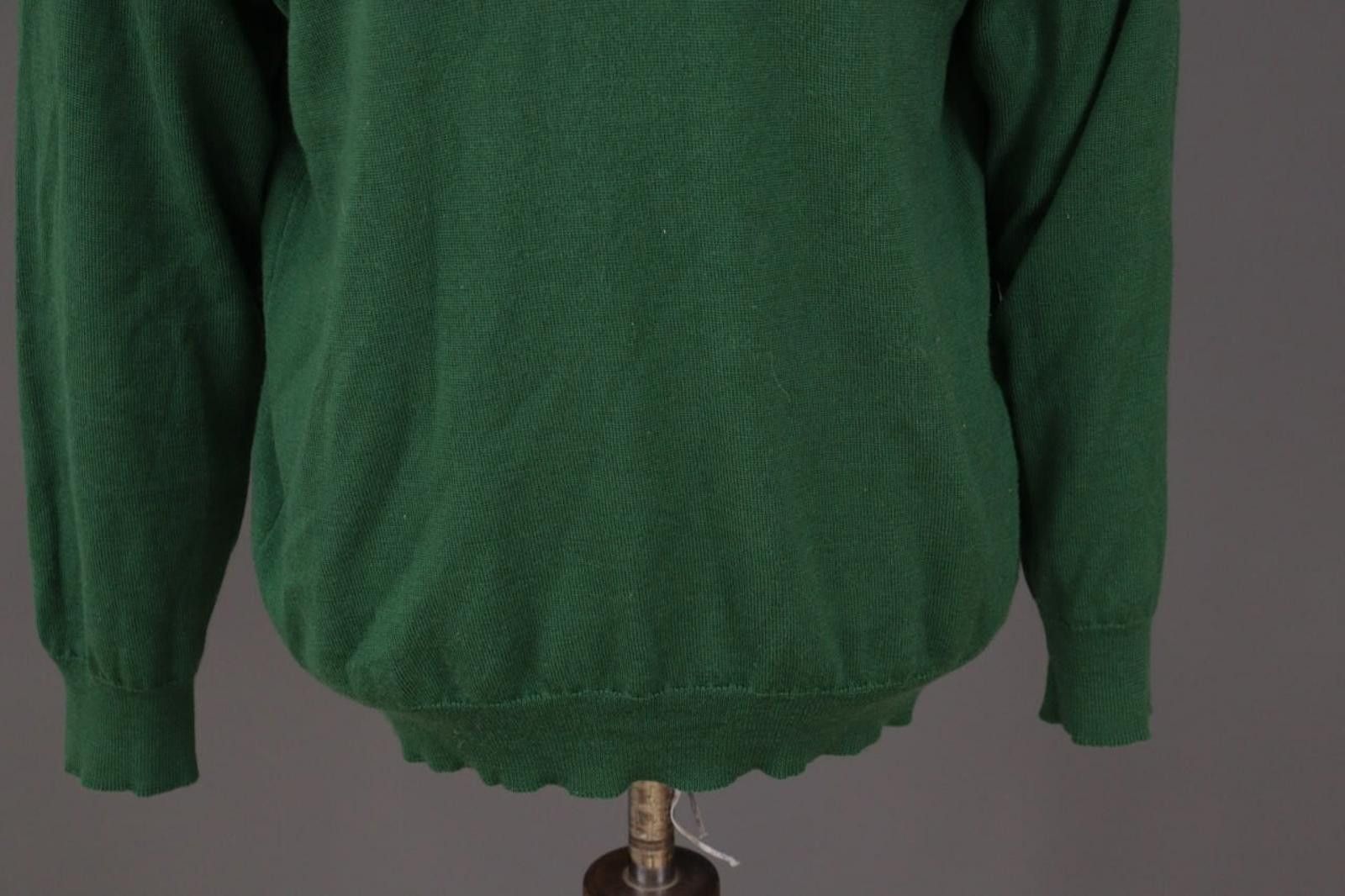 Lacoste Lacoste Green V-Neck Wool Jumper Sweater Size 7 / XXL Size US M / EU 48-50 / 2 - 3 Thumbnail