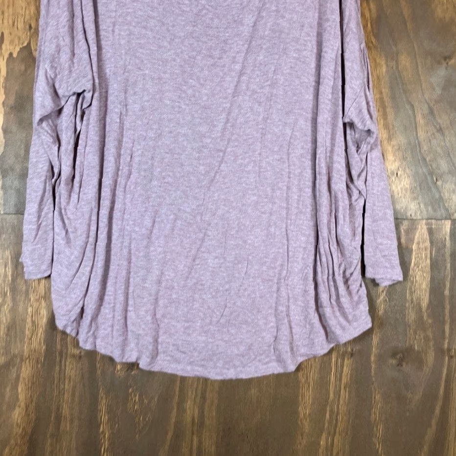 Loft LOFT Womens Shirt Purple Long Sleeve Casual Stretch Regular Large Adults Womens Shirt Size L / US 10 / IT 46 - 3 Thumbnail