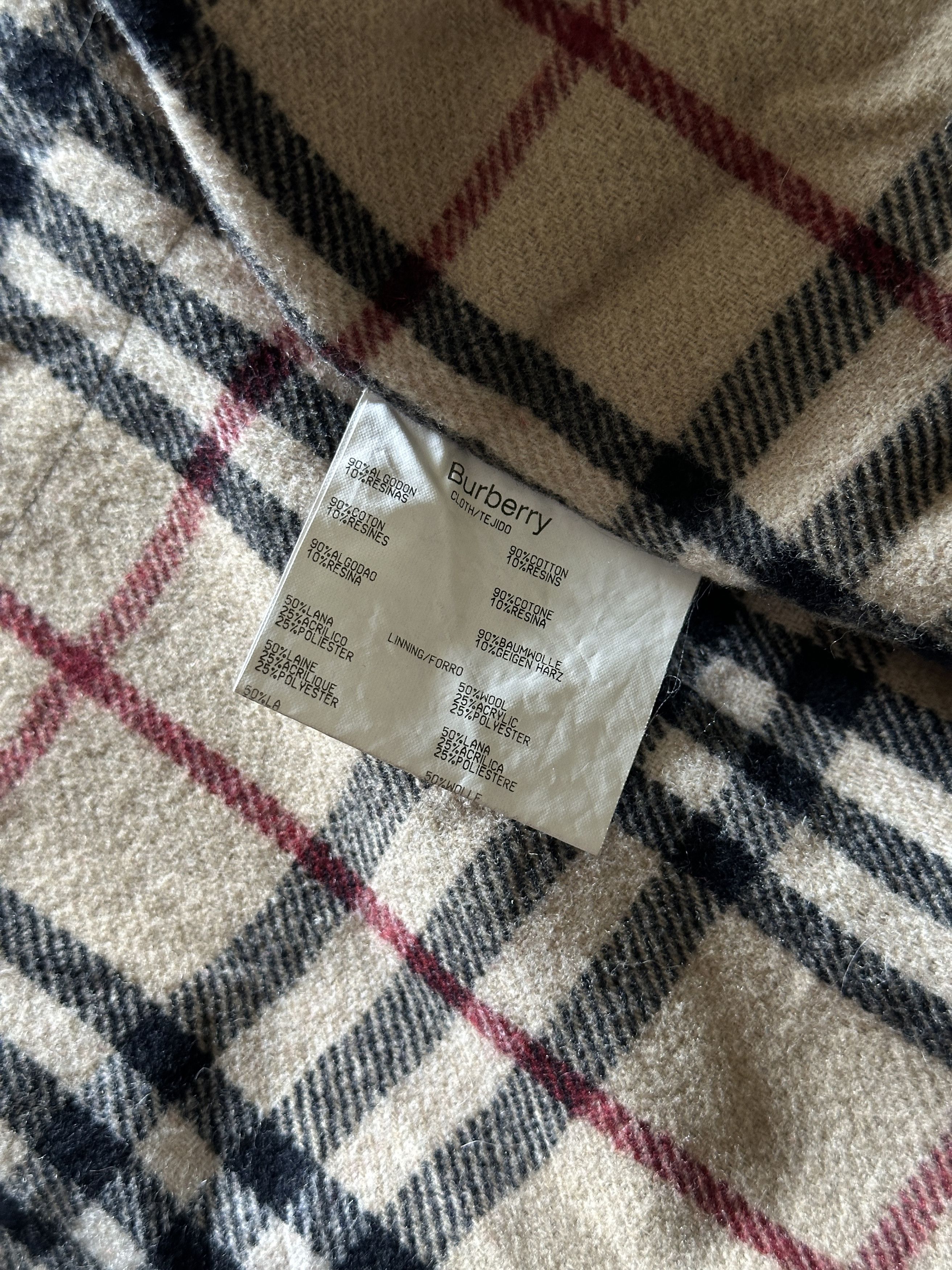 Burberry Burberry Witt Lake Waxed Cotton Field Jacket Nova Check sz.L Size US L / EU 52-54 / 3 - 14 Thumbnail
