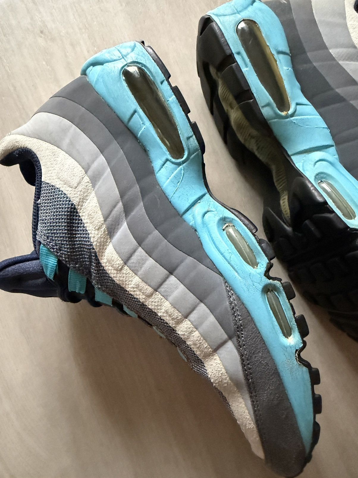 Nike 2013 Nike Air Max 95 No Sew Gamme Blue Grey 616190-040 Sz 9 Size US 9 / EU 42 - 7 Thumbnail