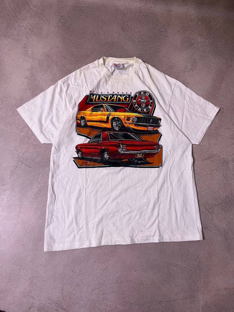 Formula 1 × Mustang Mustang 90s Hanes vintage rugby t shirt jersey Size US XL / EU 56 / 4 - 1 Thumbnail