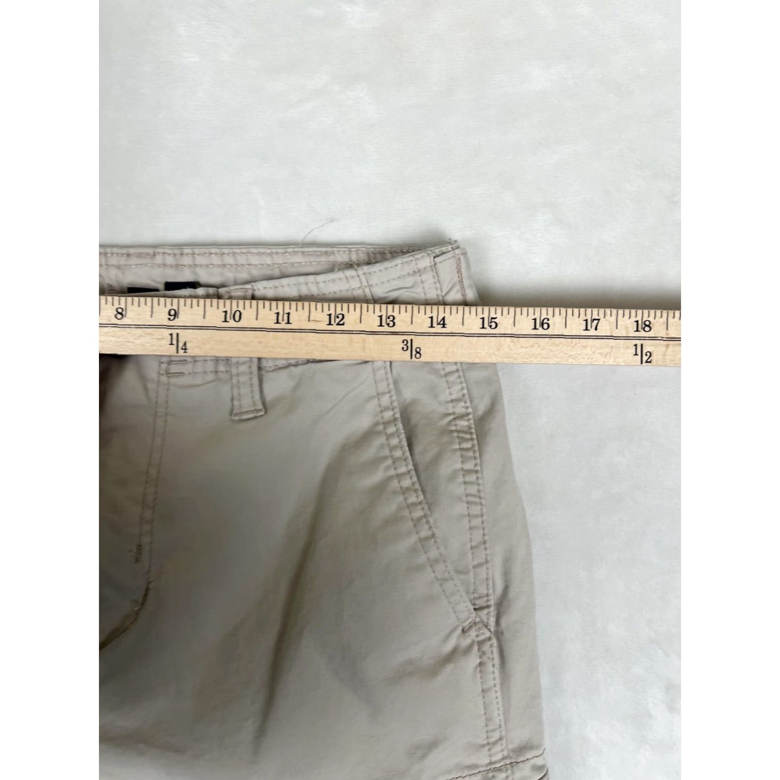 American Eagle Outfitters American Eagle Slim Lived-In Cargo Pants Mens 28x29 Beige Stretch Casual Size US 28 / EU 44 - 2 Thumbnail