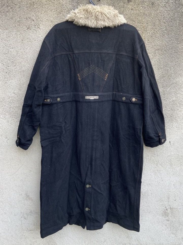 Jean Paul Gaultier Jean Paul gaultier Faux Fur Collar Long Coat Wool Overall Size US L / EU 52-54 / 3 - 8 Thumbnail