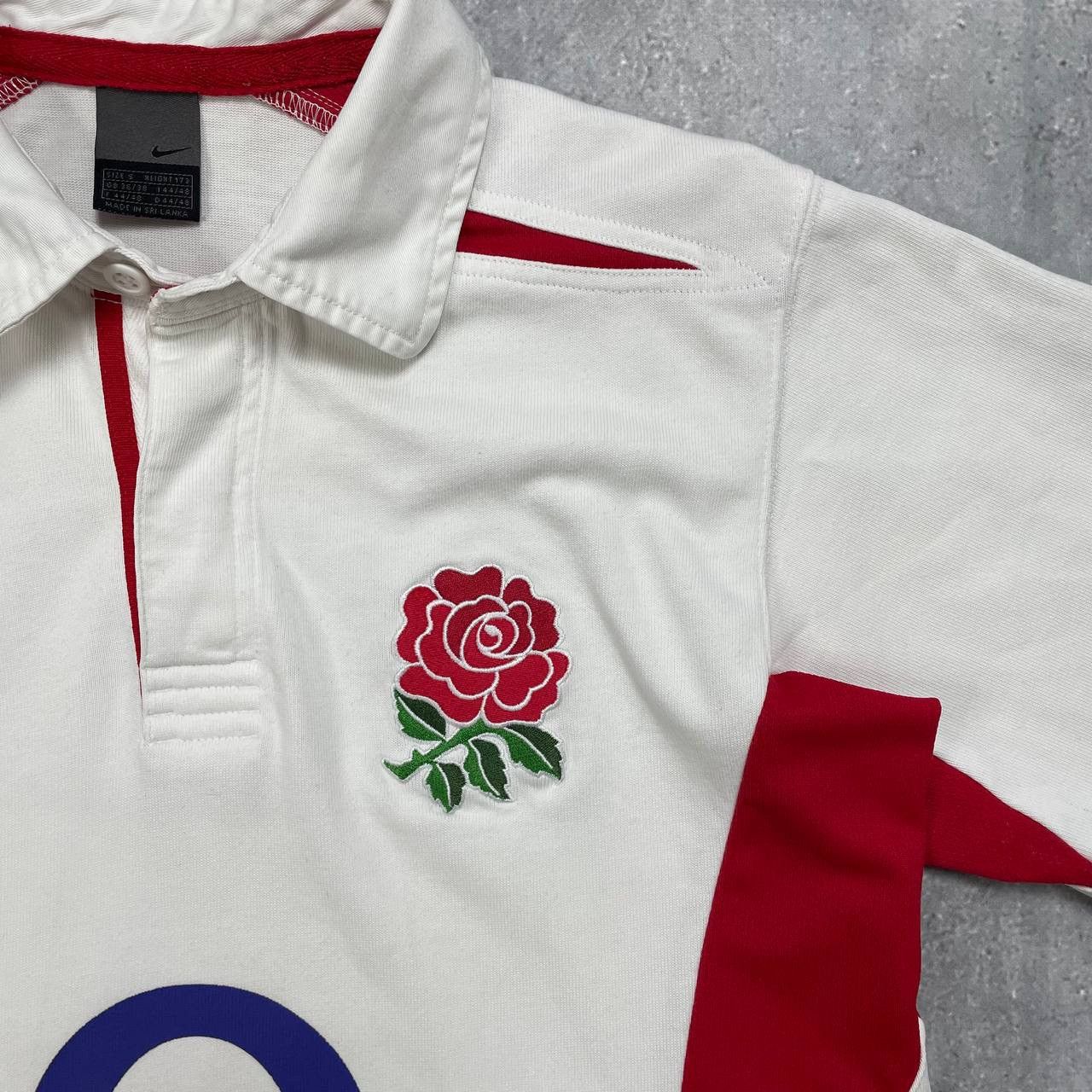 Nike × Vintage Vintage 2000s Nike England Rugby Short Sleeve Shirt Size US S / EU 44-46 / 1 - 8 Thumbnail