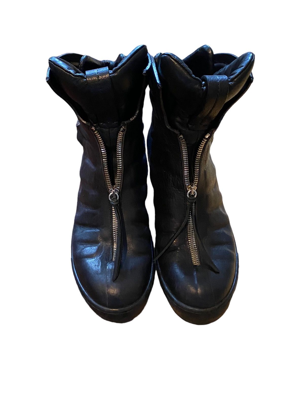 artselab black leather trainers