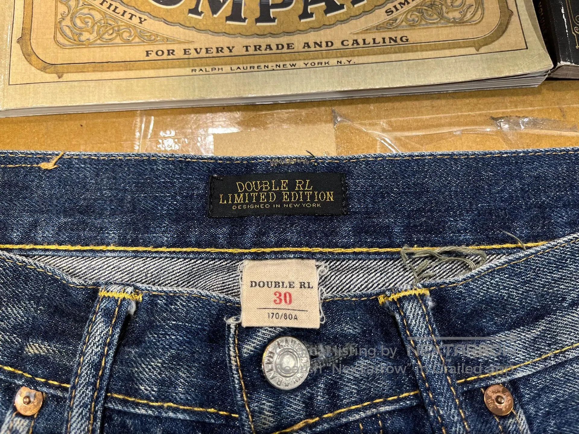 RRL Ralph Lauren RRL Vintage Limited Patch Distressed Jeans. Size US 30 / EU 46 - 3 Thumbnail
