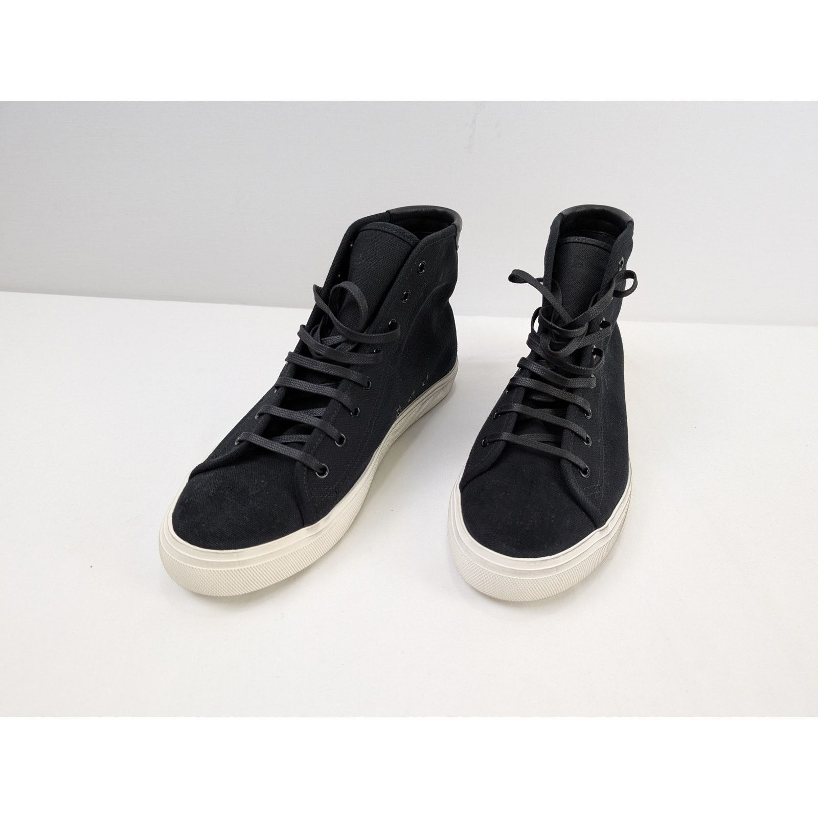 Saint Laurent Paris o1rshd1 High Top Sneakers in Black Size US 12 / EU 45 - 10 Thumbnail