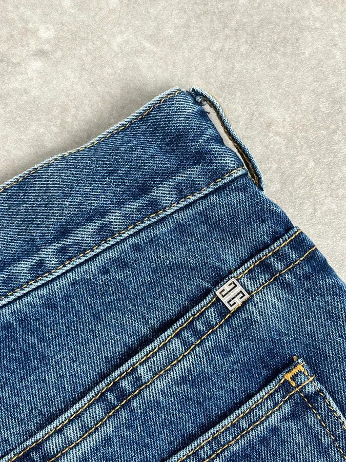 Givenchy AW2023 Givenchy Indigo Blue Cargo Denim Jeans By Matthew Williams Size US 32 / EU 48 - 9 Thumbnail