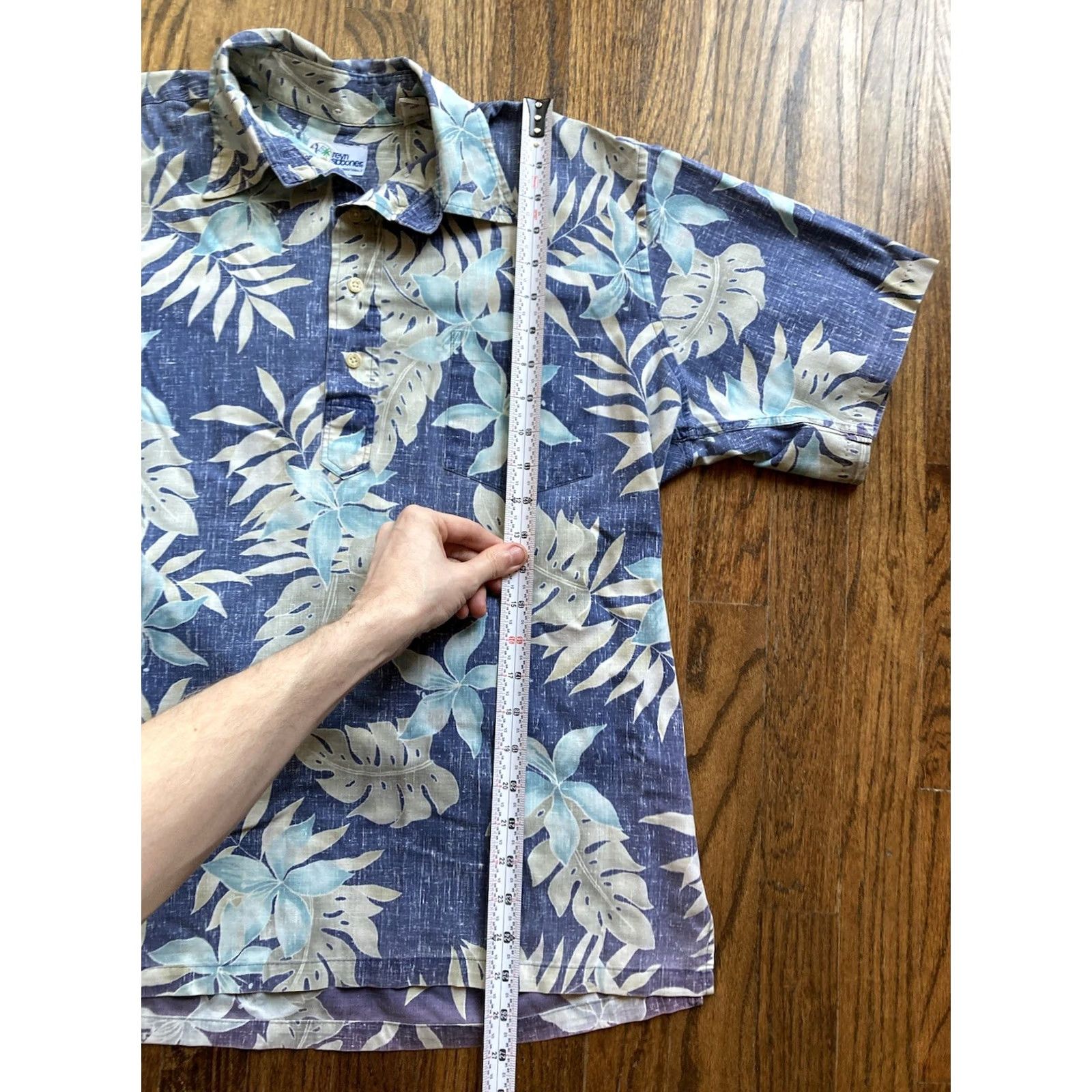 Reyn Spooner VINTAGE Reyn Spooner Shirt Mens Size Medium Floral Blue Green Hawaiian Polo Size US M / EU 48-50 / 2 - 7 Thumbnail