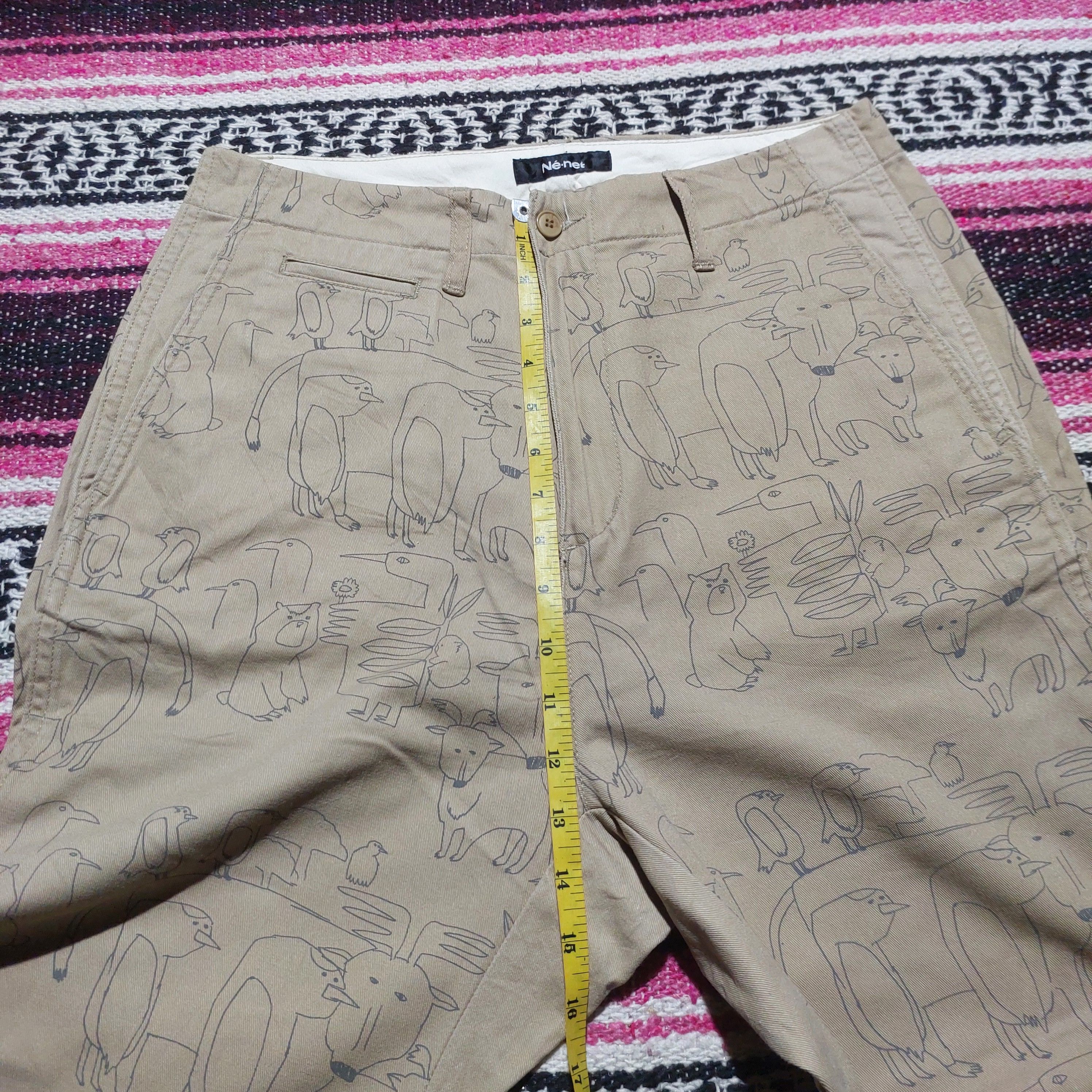 Issey Miyake × Ne-Net Ne-Net animal casual pants Size US 30 / EU 46 - 14 Thumbnail