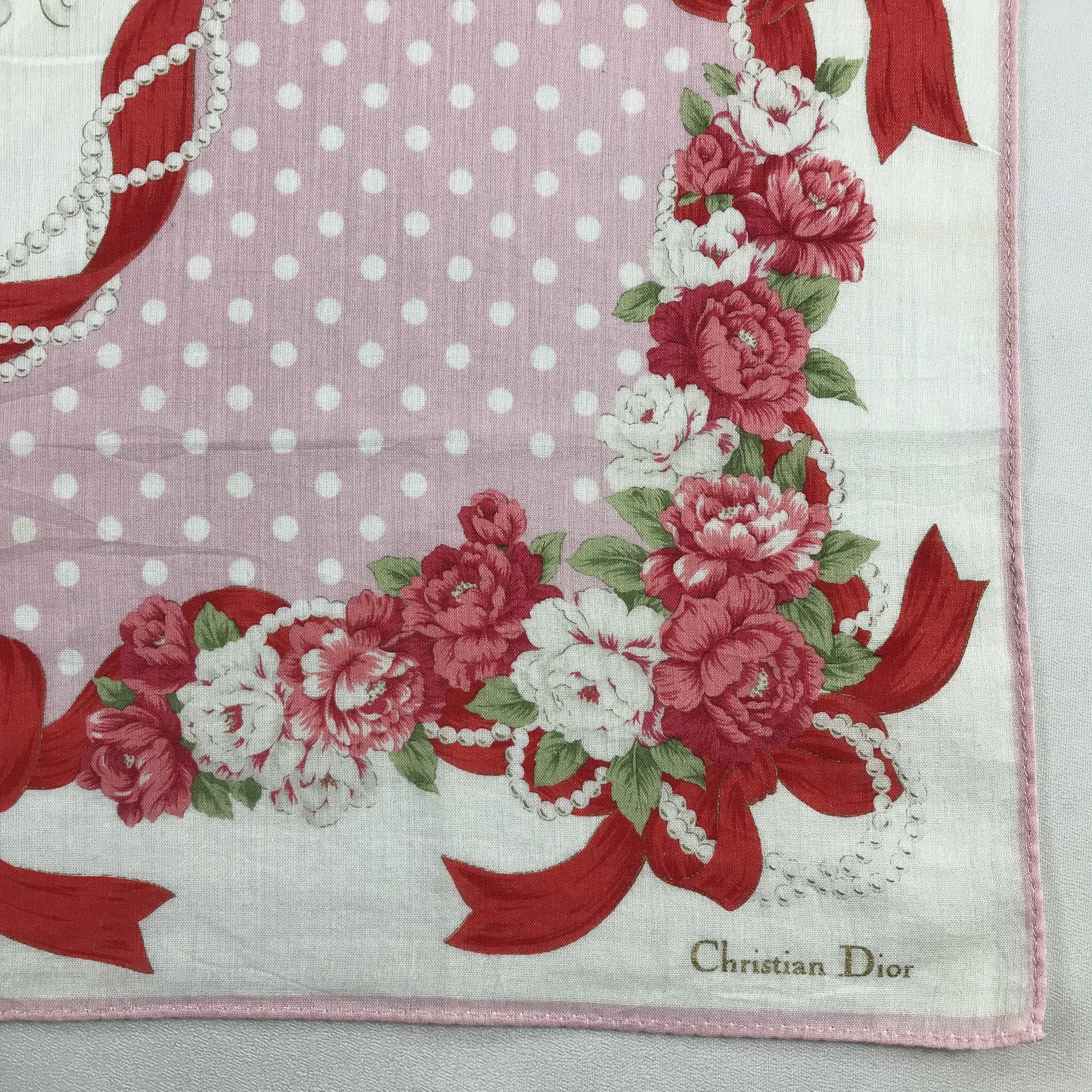 Vintage ChrisTIAN DIor Handkerchief / Bandana / Neckerchief C Size ONE SIZE - 5 Thumbnail