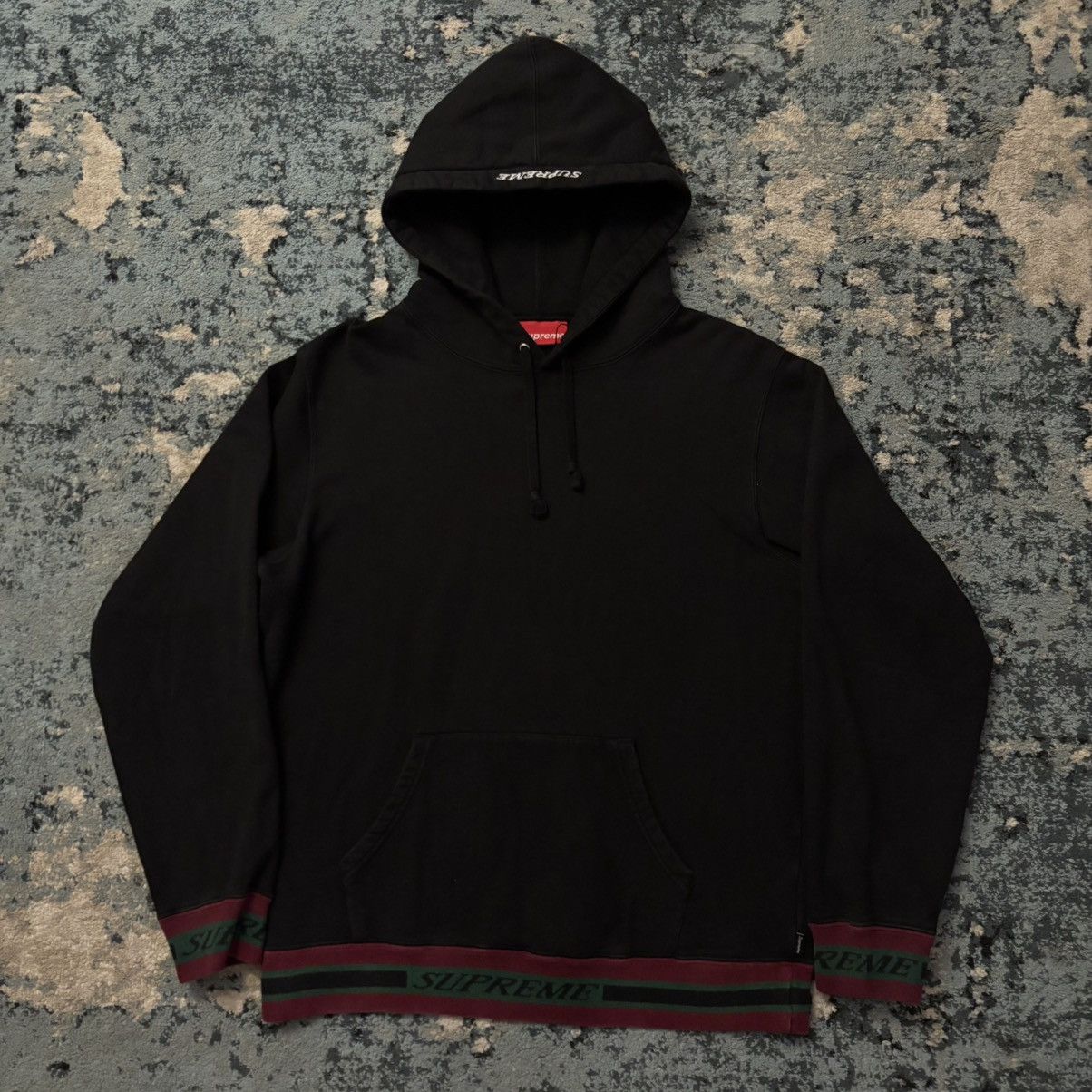 Supreme Supreme Striped Rib Hoodie Size Medium Worn Lightly Size US M / EU 48-50 / 2 - 1 Thumbnail