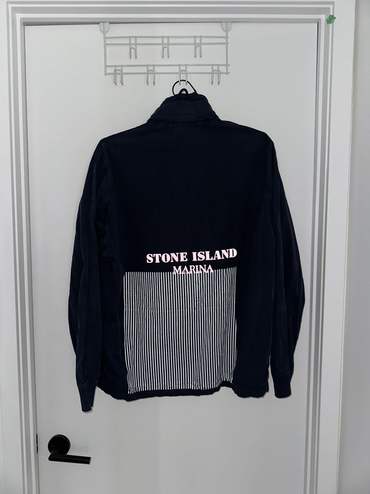 Stone Island Stone Island Marina 50 Fili Folded Marina Print Smock Size US L / EU 52-54 / 3 - 2 Thumbnail