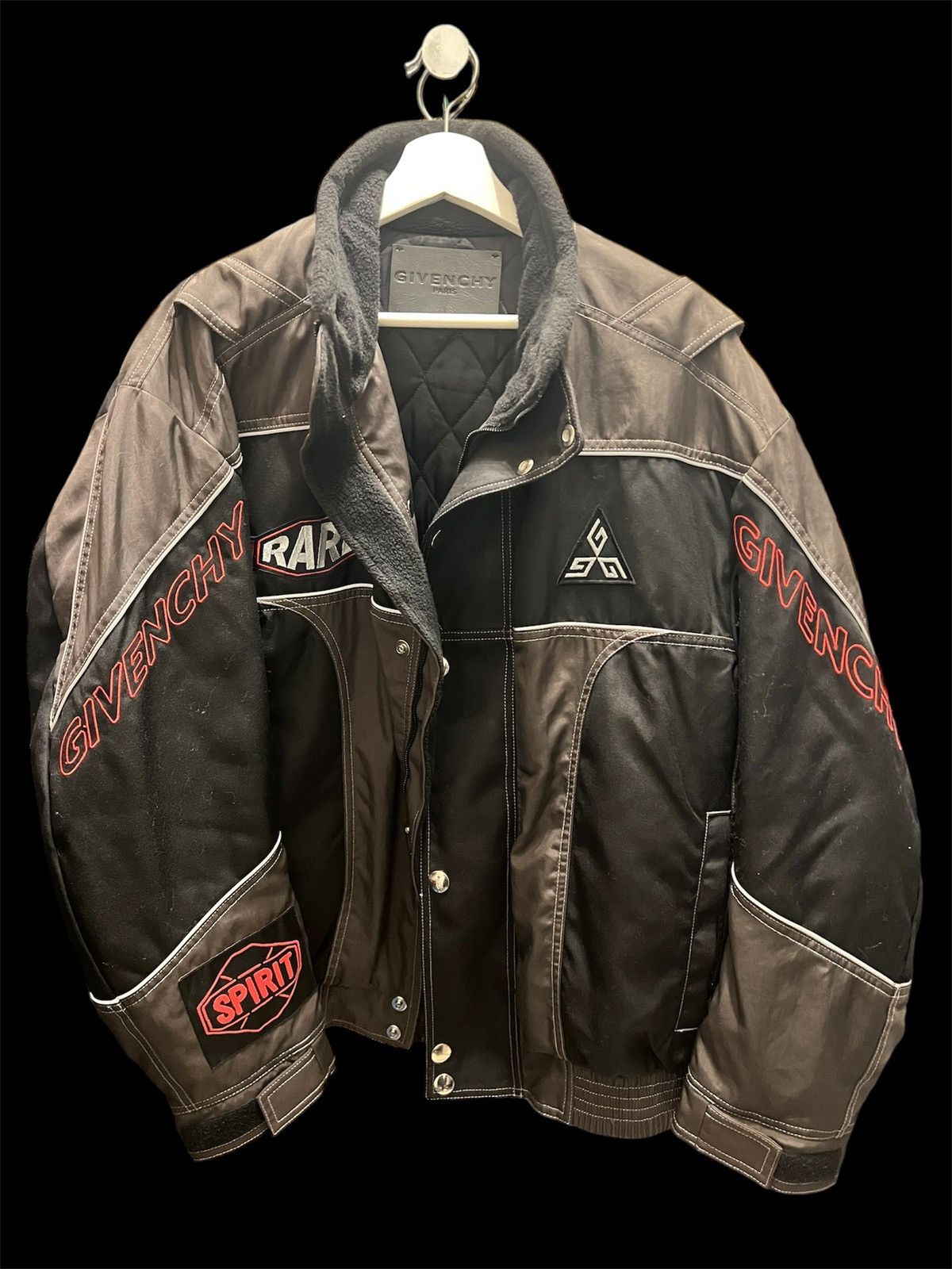 Givenchy Givenchy x Rare Spirit SS2020 multi logo motorcycle jacket Size US M / EU 48-50 / 2 - 1 Thumbnail