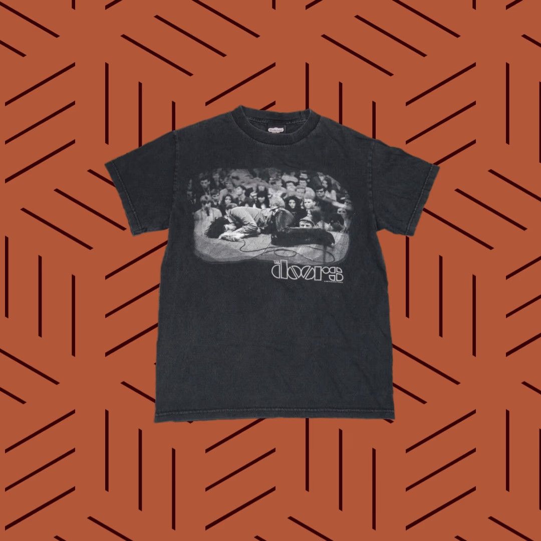 Vintage VINTAGE Winterland The Doors Jim Morrison On Stage People Are Strange T-Shirt Tee Black Adult Small Rock Mens Size US S / EU 44-46 / 1 - 1 Thumbnail