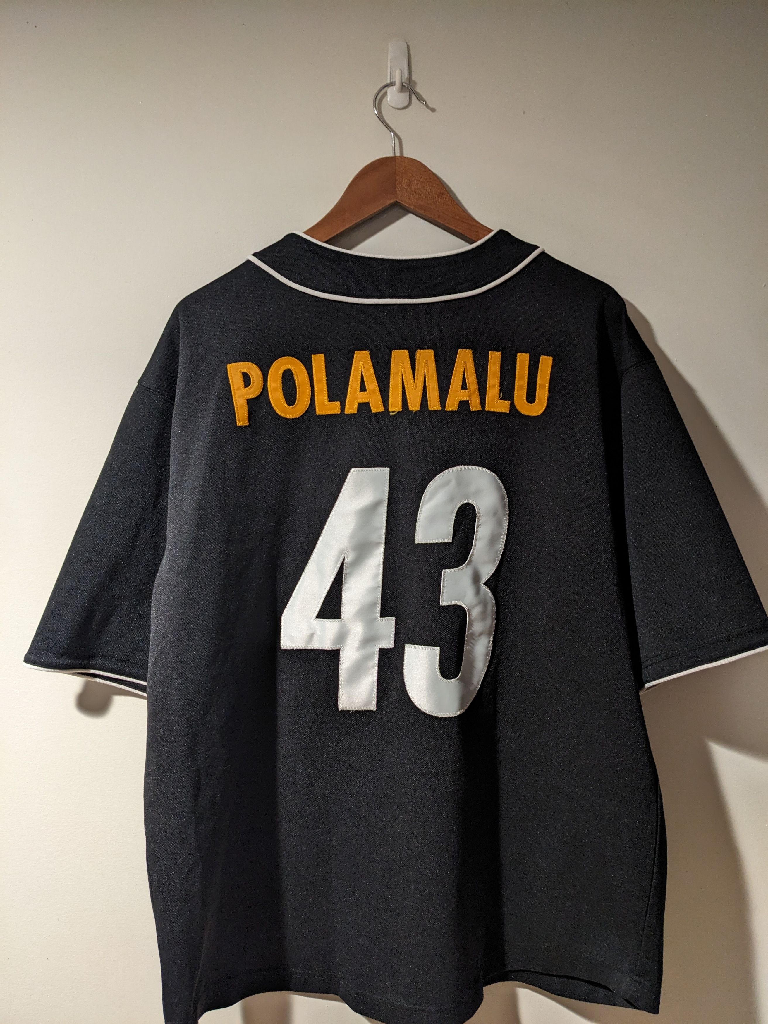 NFL × Vintage Vintage Y2K Pittsburgh Steelers Polamalu NFL Jersey Size US XL / EU 56 / 4 - 1 Thumbnail