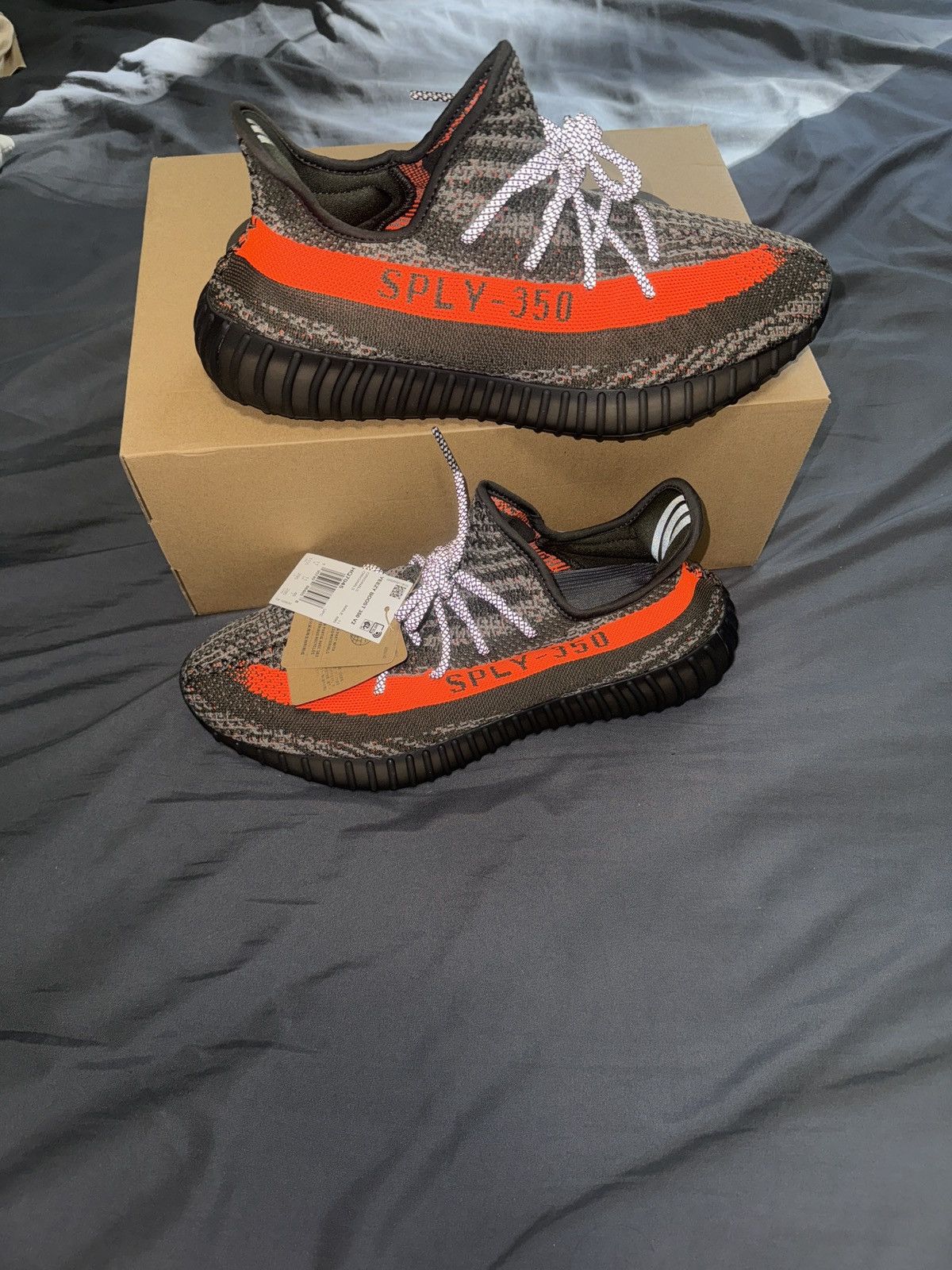 Adidas × Kanye West Yeezy Boost 350 V2 Carbon Beluga Size US 11.5 / EU 44-45 - 10 Thumbnail