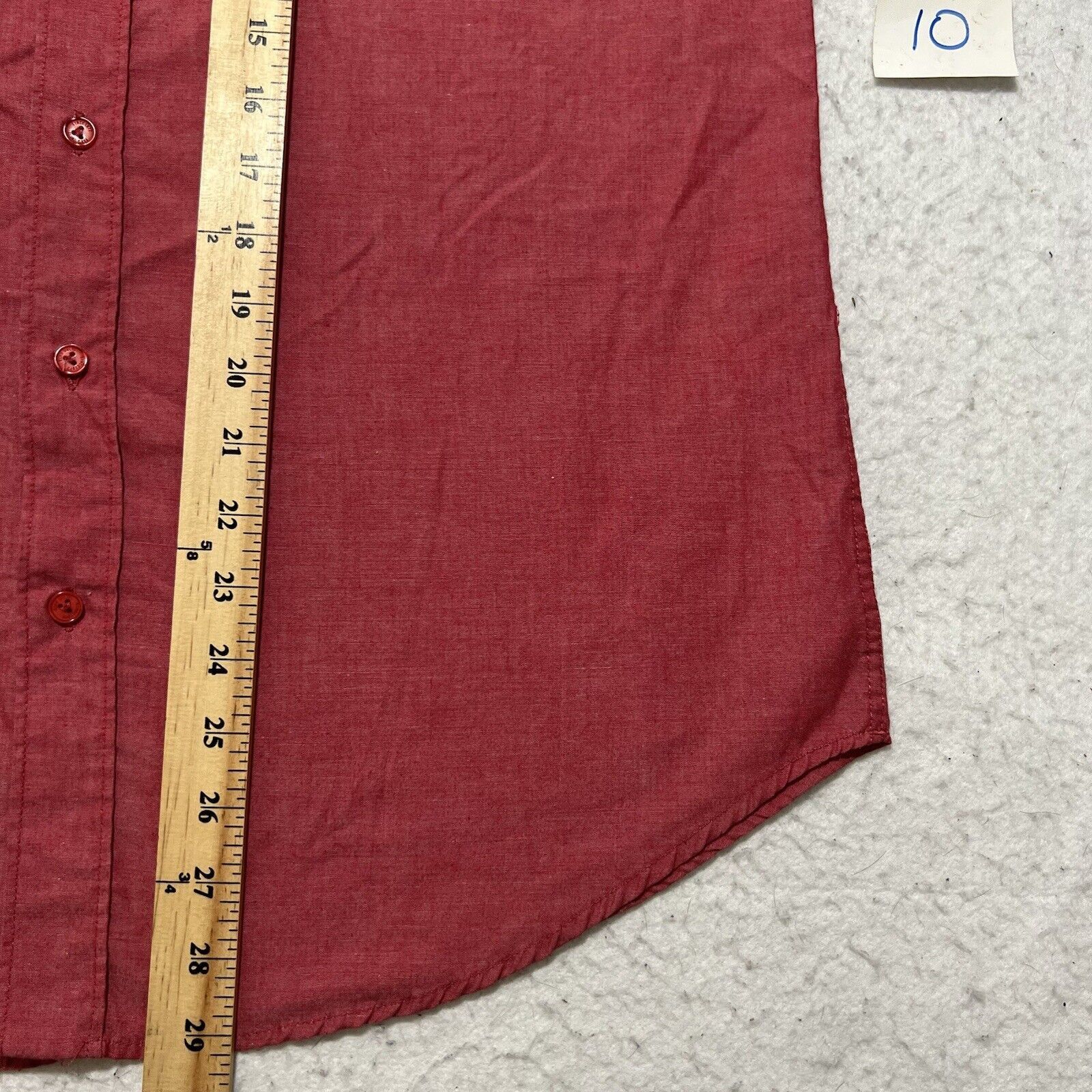 Ecko Unltd. Ecko Unltd Large Button Down Light Red Pocket Shirt Size US L / EU 52-54 / 3 - 9 Thumbnail
