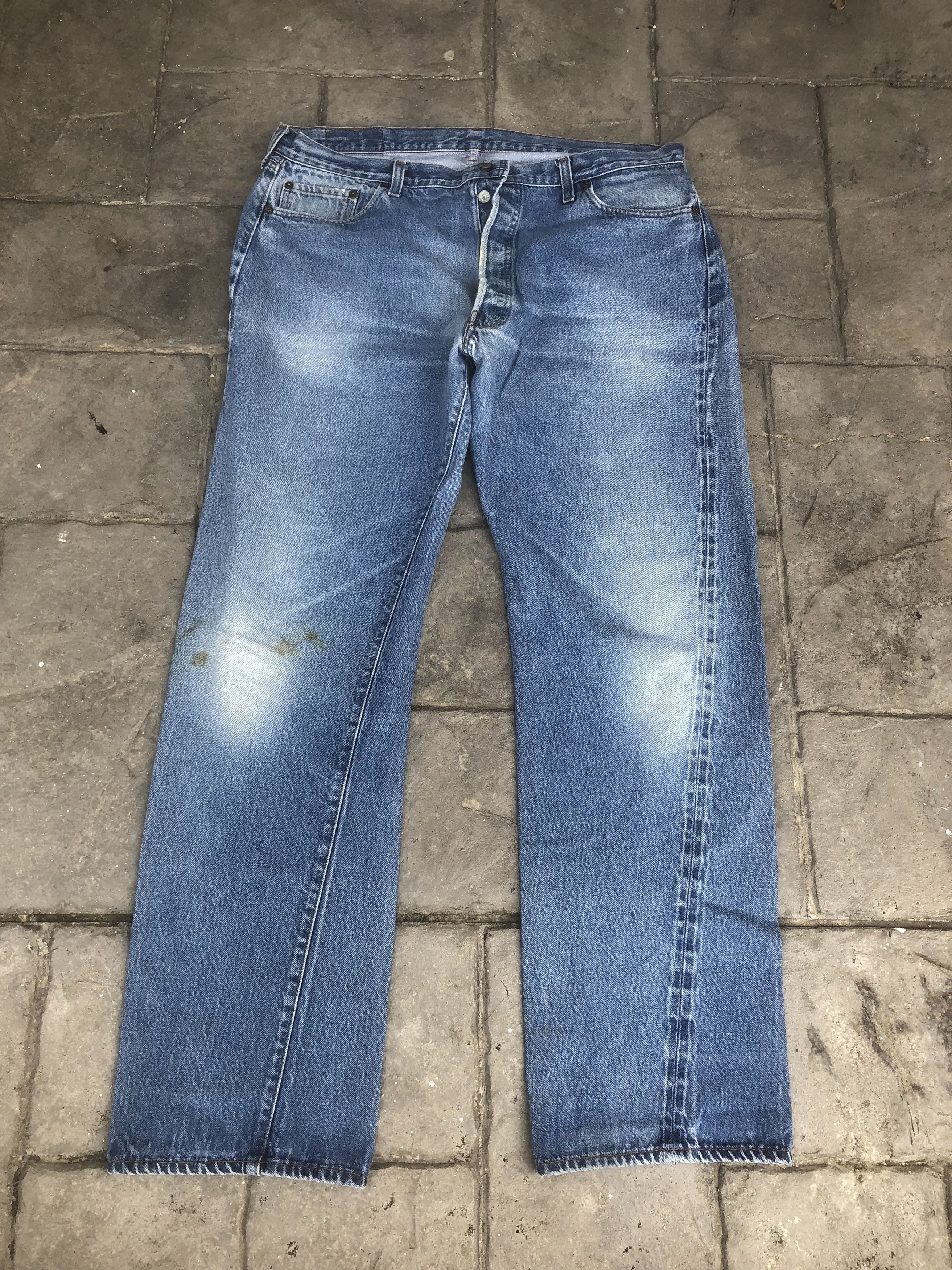 Levi's Vintage Clothing Vintage 80s Levis 501 Selvedge Small e Jeans Size US 38 / EU 54 - 5 Thumbnail