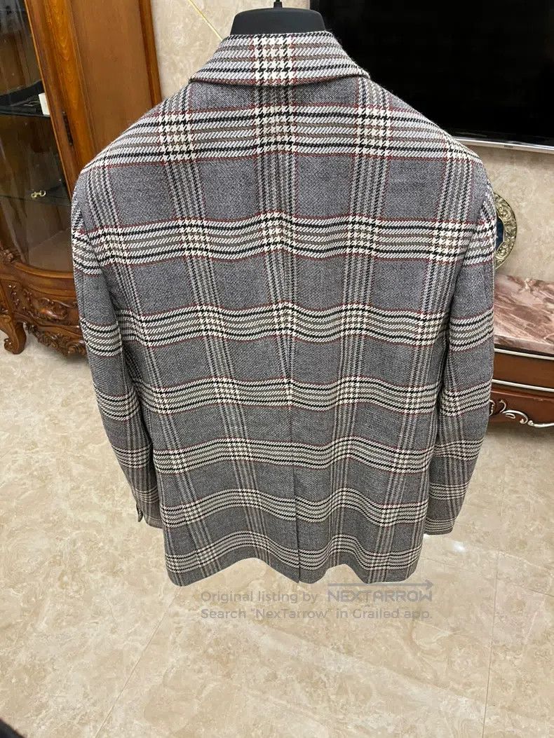 Fendi Fendi Casual Blazer, Matching Pants, Pure Wool Houndstooth Size 50L - 2 Thumbnail