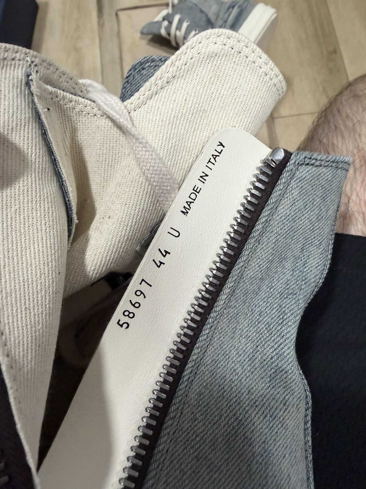 Rick Owens Rick owens drkshdwk deneim high top Size US 11 / EU 44 - 7 Thumbnail