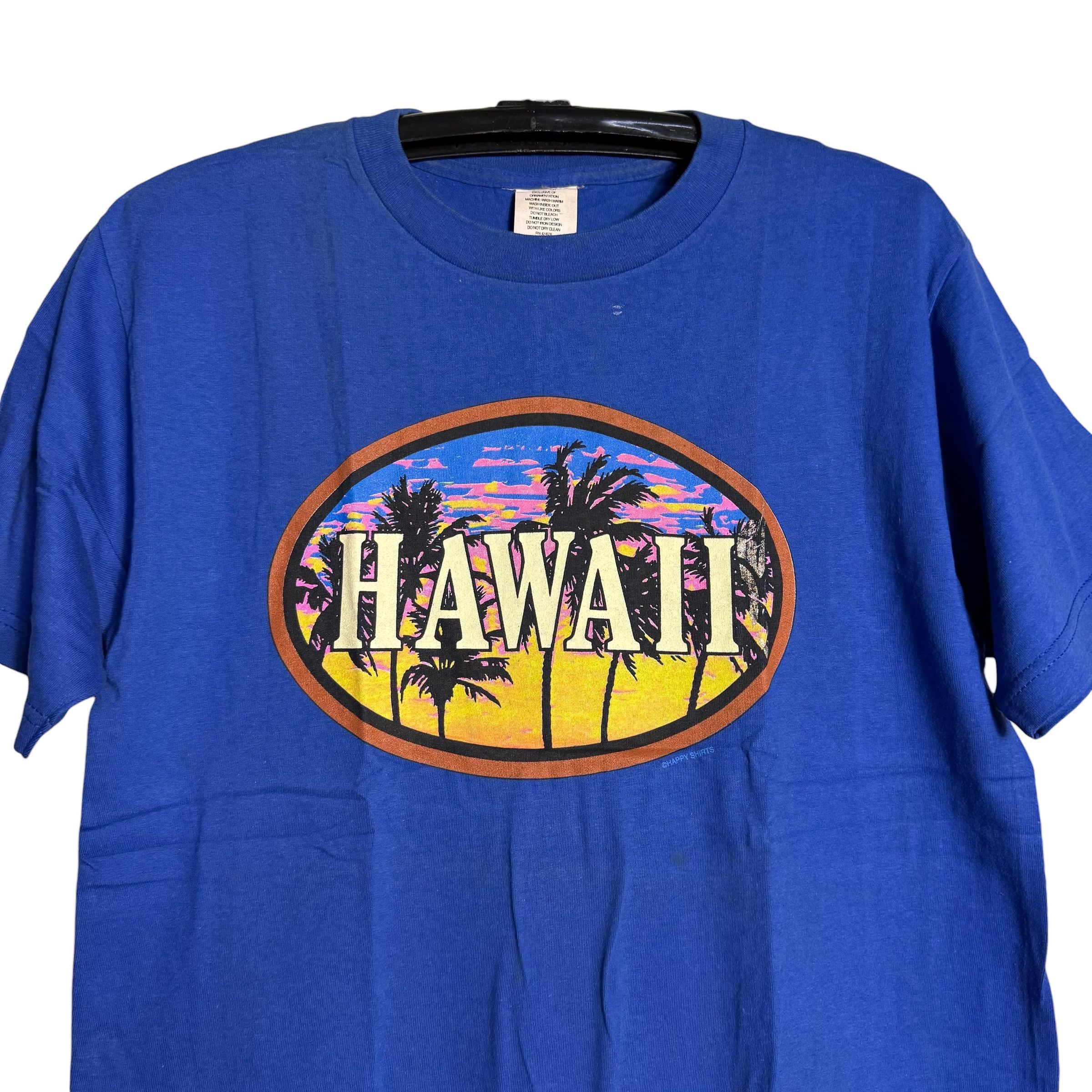 Vintage 🔥RARE🔥Vintage Hawaii Sunset & Palm Tree T-shirt Size US M / EU 48-50 / 2 - 2 Thumbnail