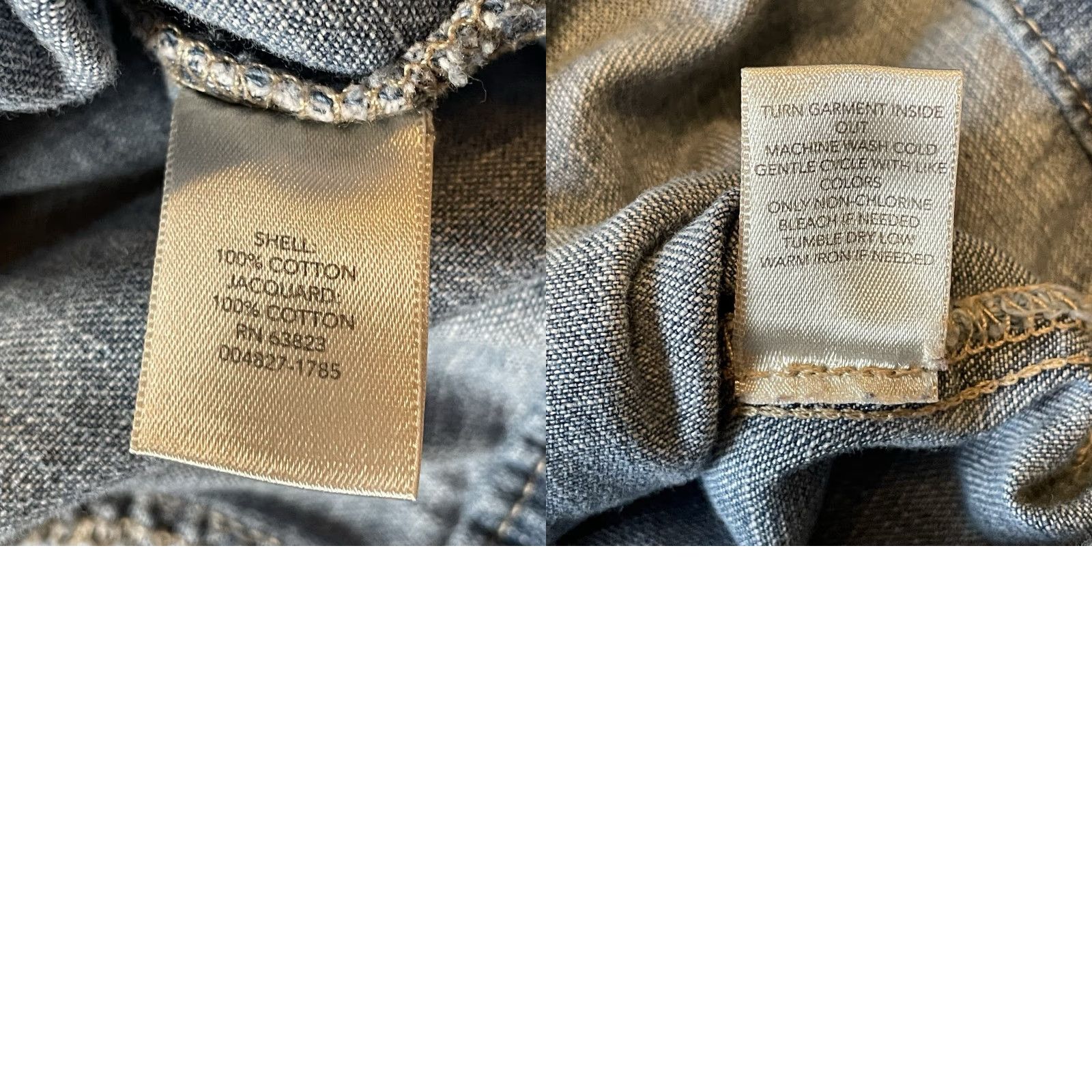 Vintage VINTAGE Christopher & Banks Denim Jean Jacket Women’s L Jacquard Blue Pockets Boho Jacket Mens? Wait. Size 36" / US 14 / IT 50 - 8 Thumbnail