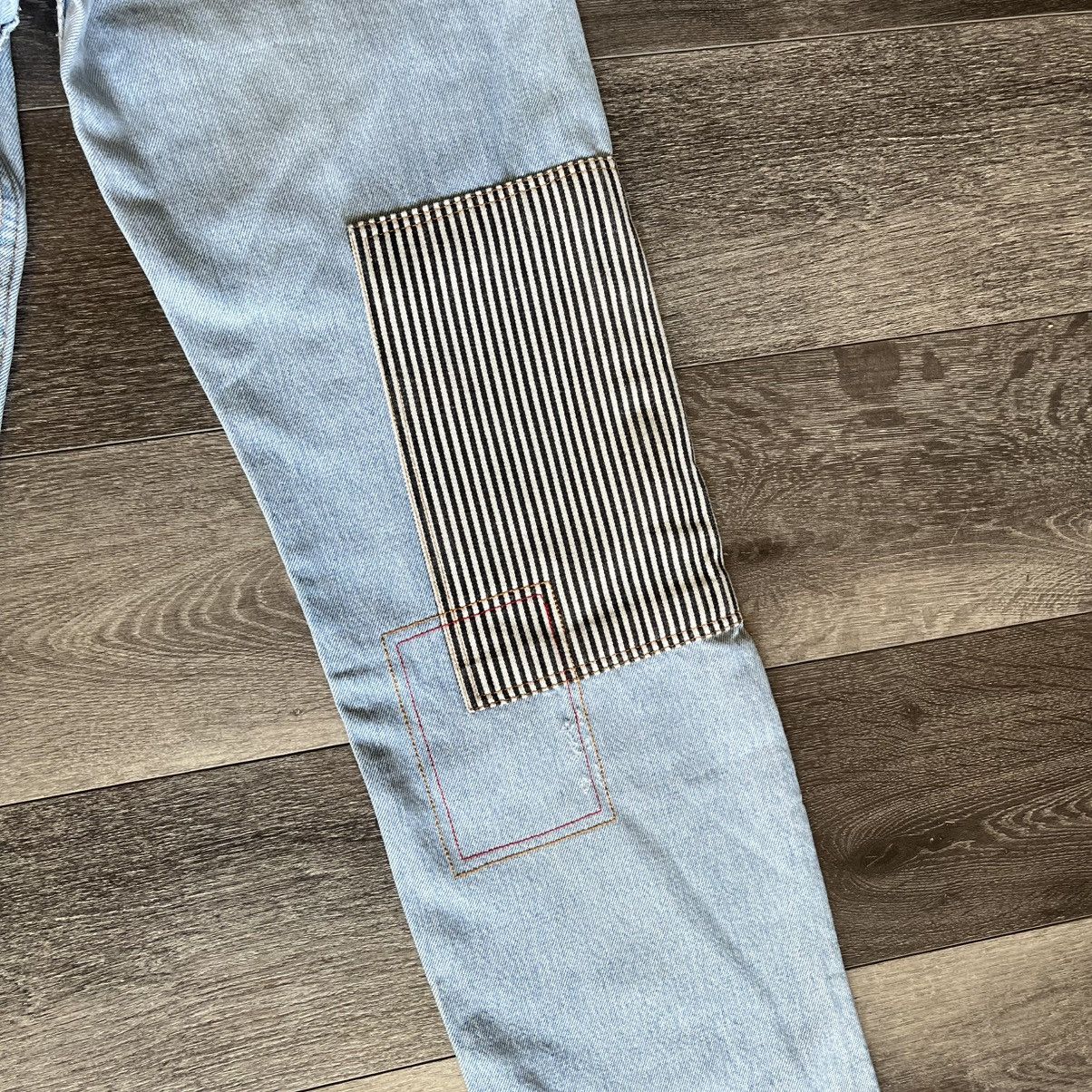 Levi's Vintage 1990s Levi’s Kalimera Reworked Patchwork Jeans 32x30 Size US 32 / EU 48 - 4 Thumbnail