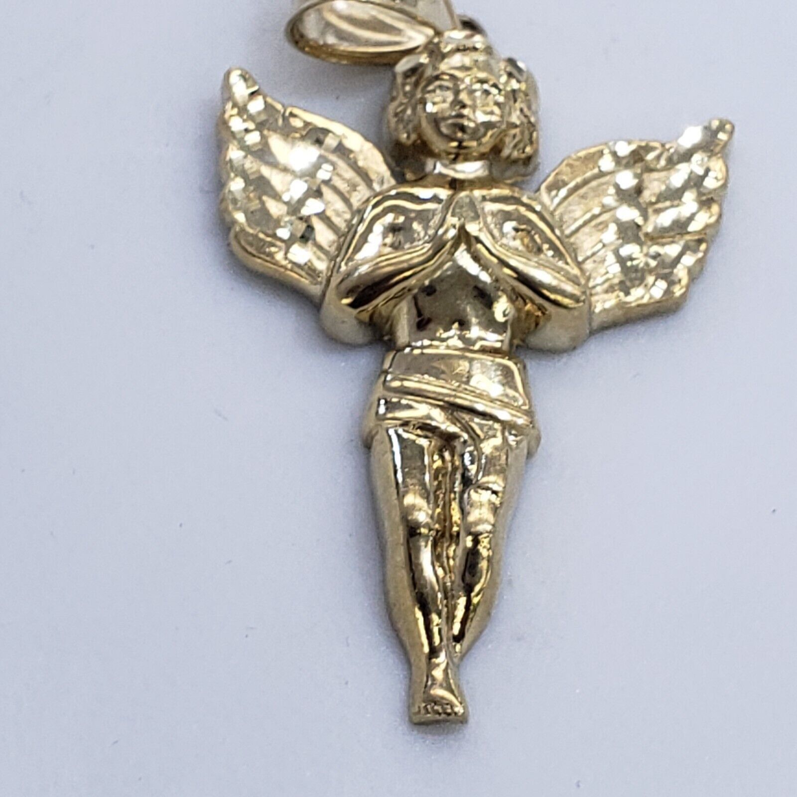 & Other Stories Big Real 10k Gold praying Angel Pendant Charm Size ONE SIZE - 11 Thumbnail