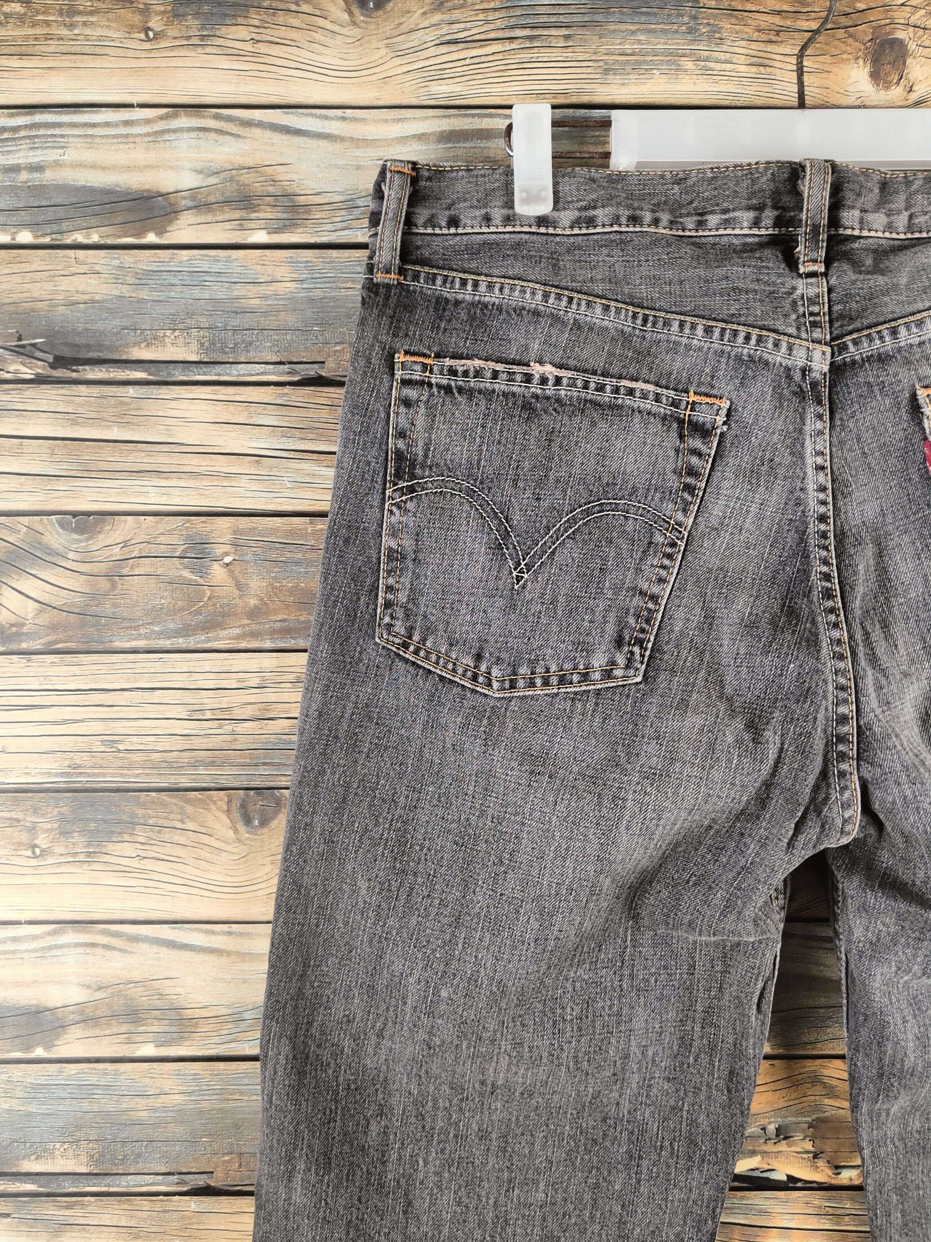 Levi's Levi's Black Distressed Ripped Jeans #S2816 Size US 36 / EU 52 - 8 Thumbnail