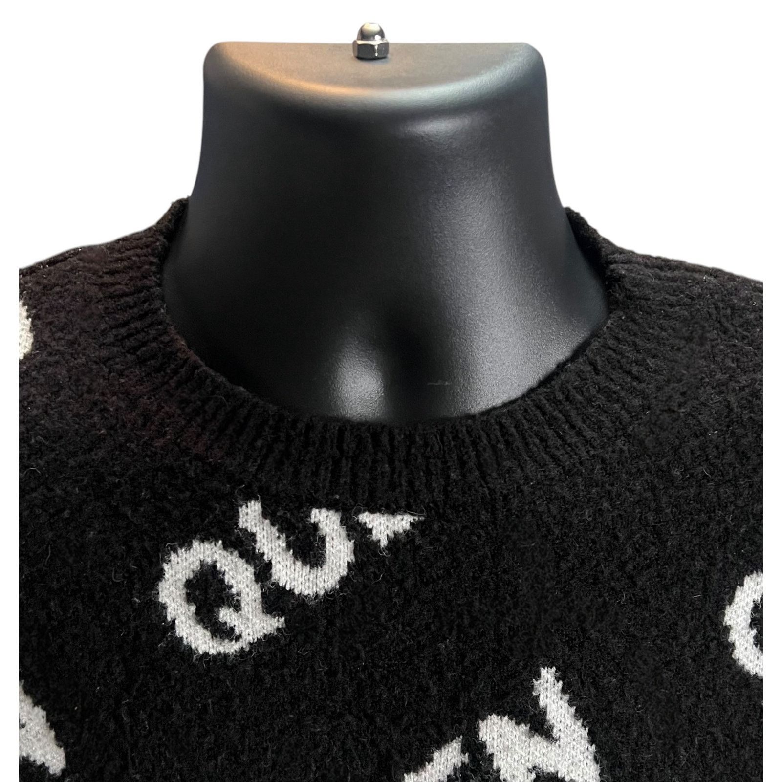 Forever 21 Forever 21 QUEEN Black Sweater Woman’s Med Pullover Crewneck Size M / US 6-8 / IT 42-44 - 4 Thumbnail