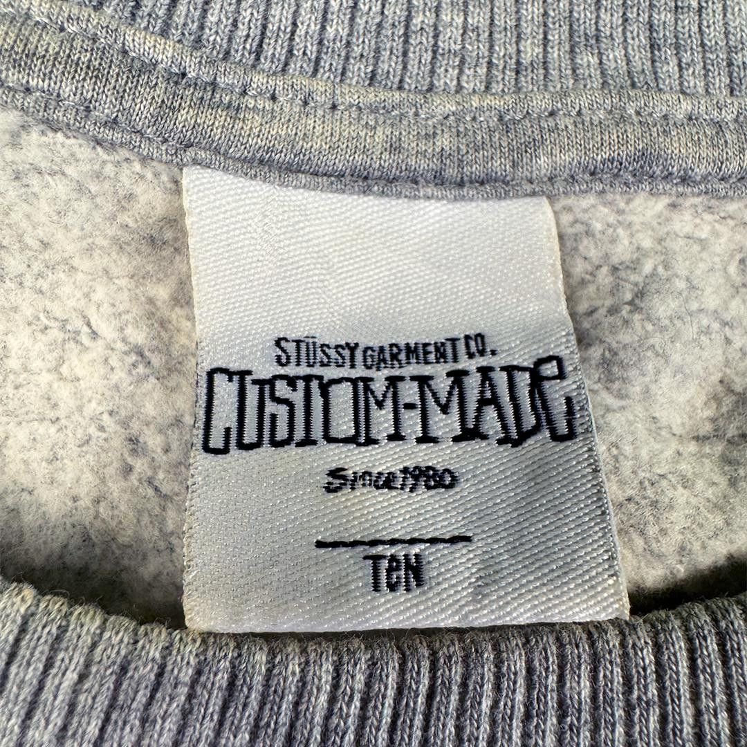 Stussy Stussy Custom Made World Tour Embroidery Grey Sweater (M/L) Size US M / EU 48-50 / 2 - 4 Thumbnail