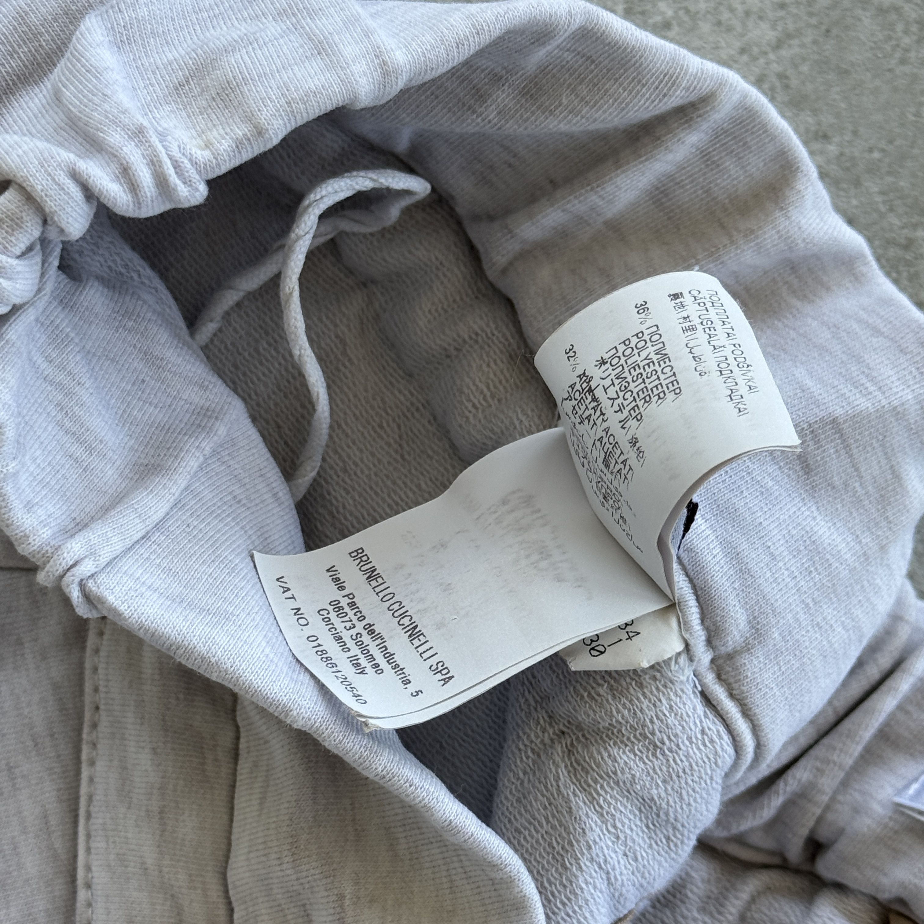 Brunello Cucinelli Brunello Cucinelli Grey Paneled Drawstring Joggers IT 46 Size 32" / US 10 / IT 46 - 7 Thumbnail